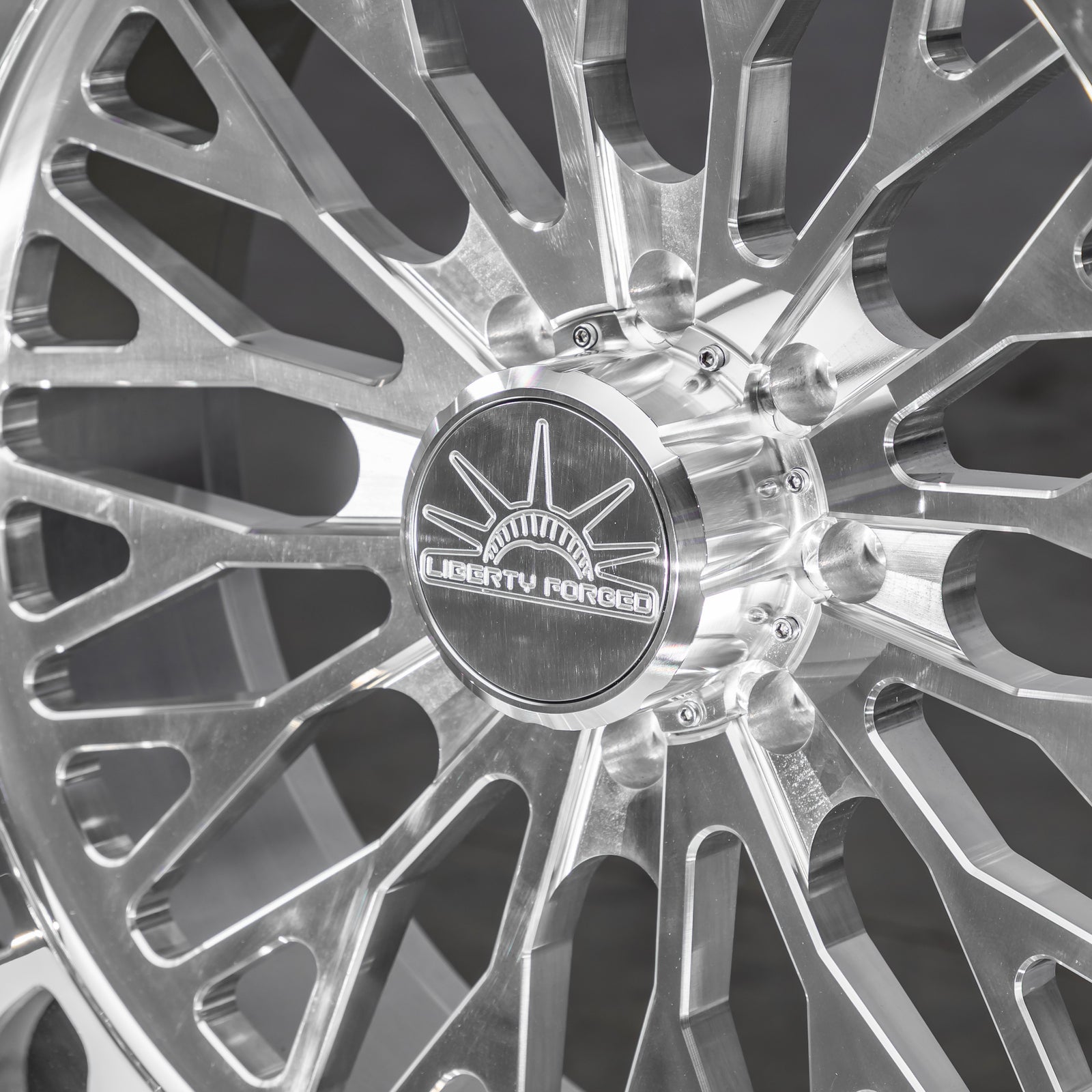 26x12 Liberty Forged LBTYC01 - 8x180 Lug Pattern - Polished (Set of 4) - Legends Auto Parts