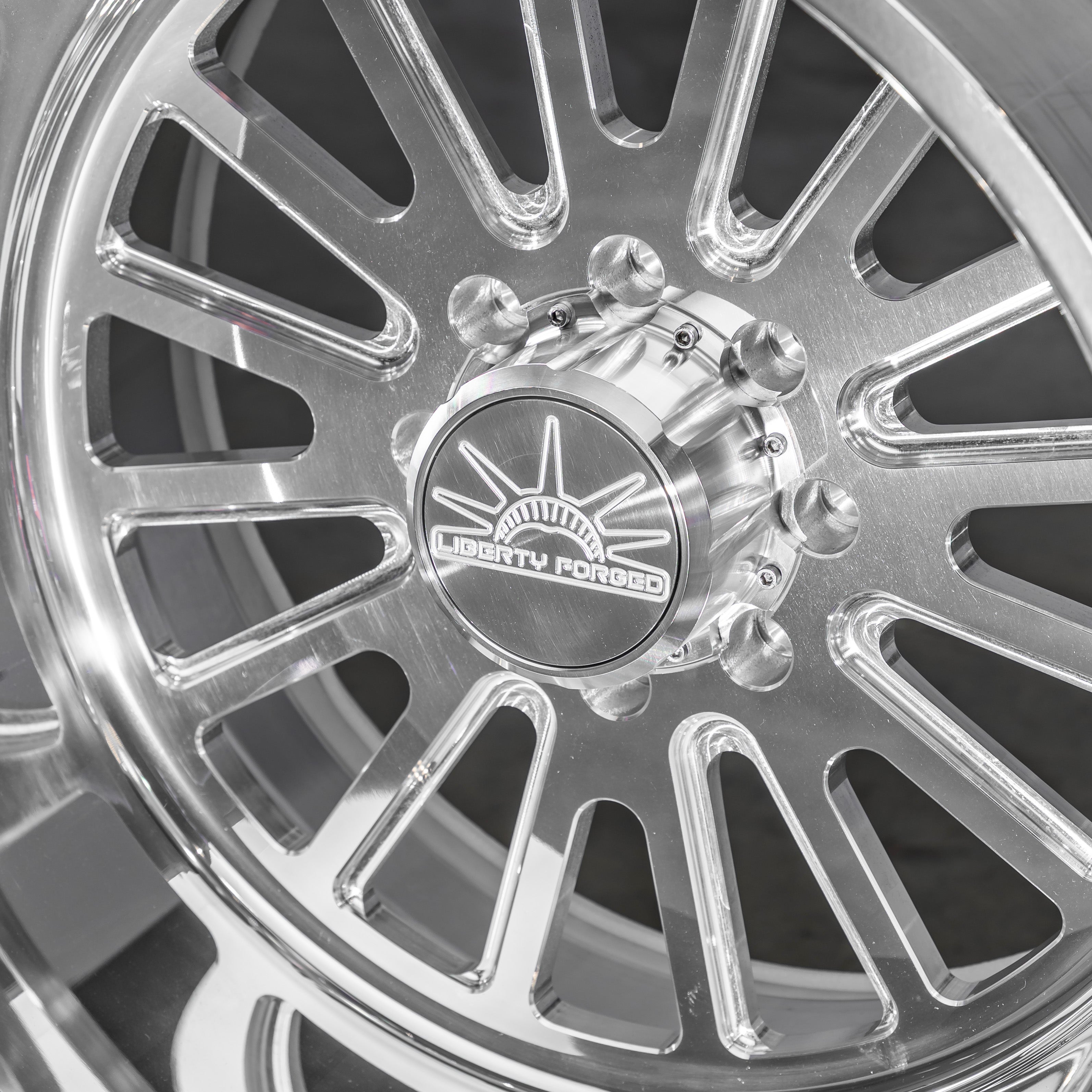 24x14 Liberty Forged LBTY09 - 8x180 Lug Pattern - Polished (Set of 4) - Legends Auto Parts