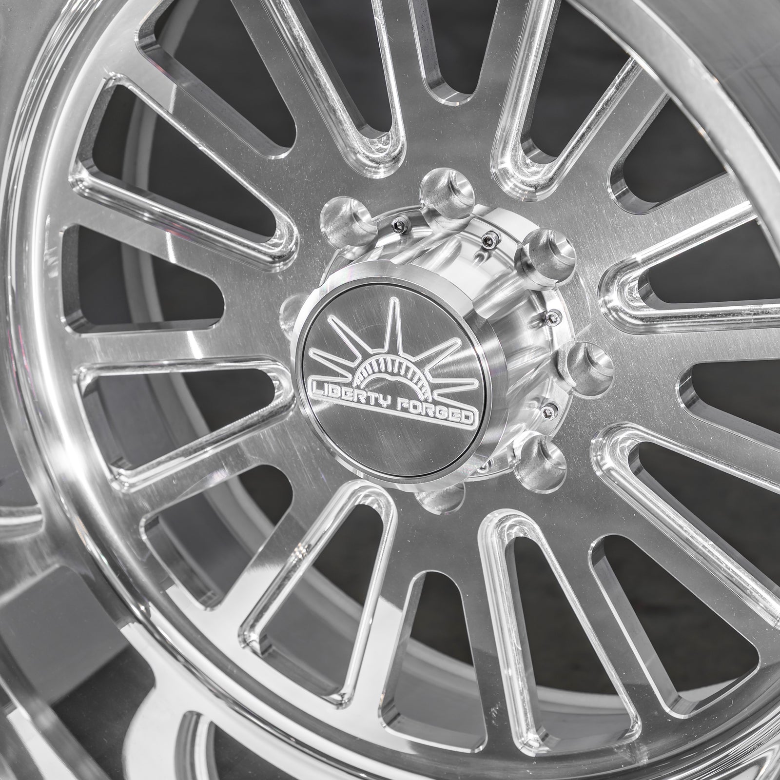 24x14 Liberty Forged LBTY09 - 8x180 Lug Pattern - Polished (Set of 4) - Legends Auto Parts