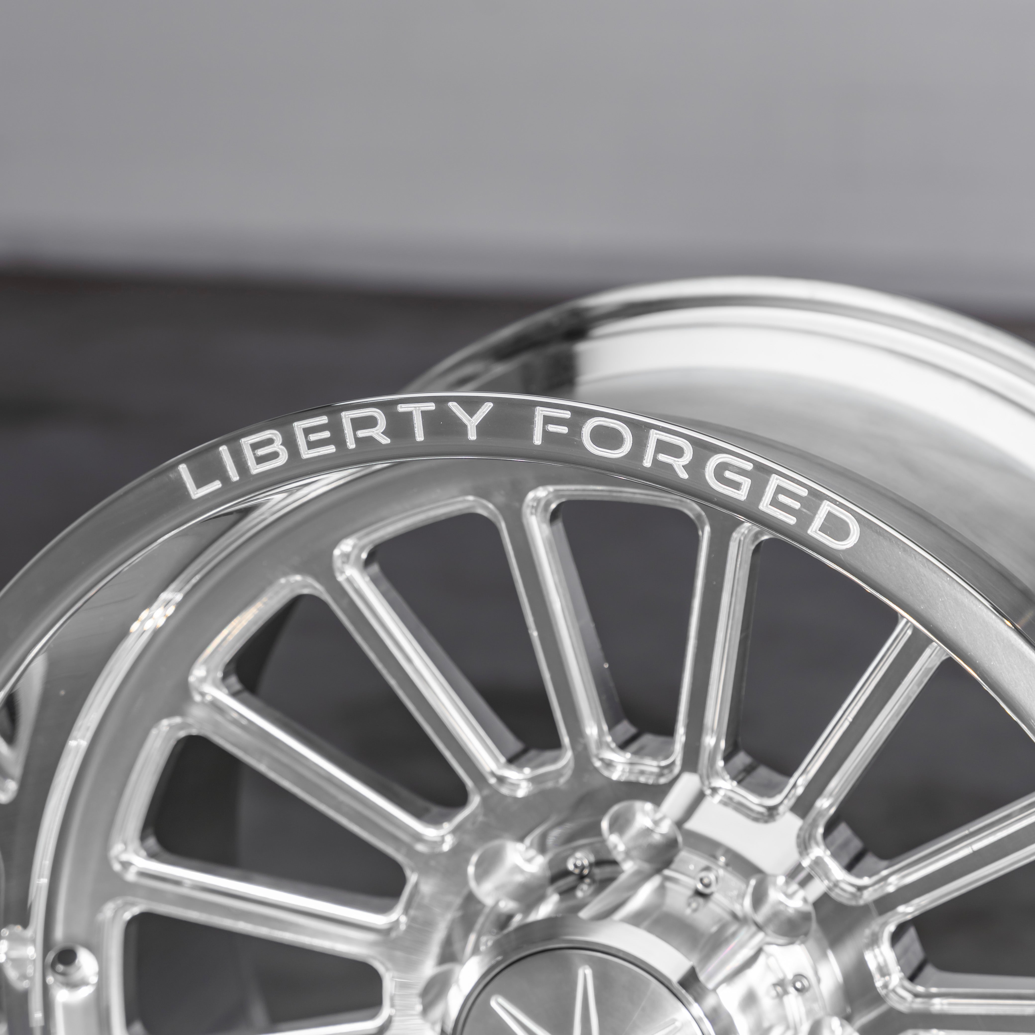 22x12 Liberty Forged LBTYC05 - 8x170 Lug Pattern - Polished (Set of 4) - Legends Auto Parts
