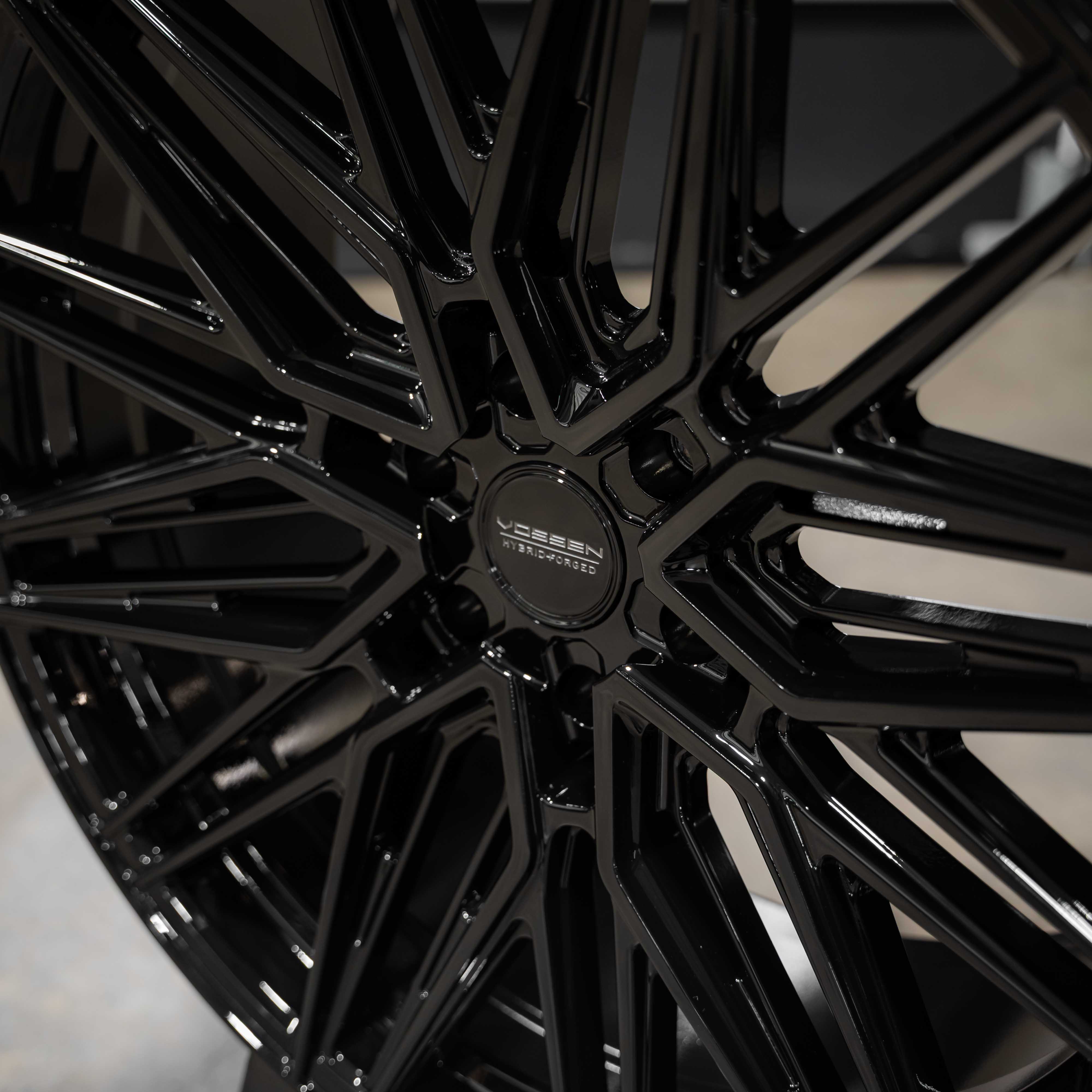 24x10 Vossen Forged HF6-5 4G44 Deep Lip - 6x139.7 Lug Pattern - Gloss Black (Set of 4) - Legends Auto Parts