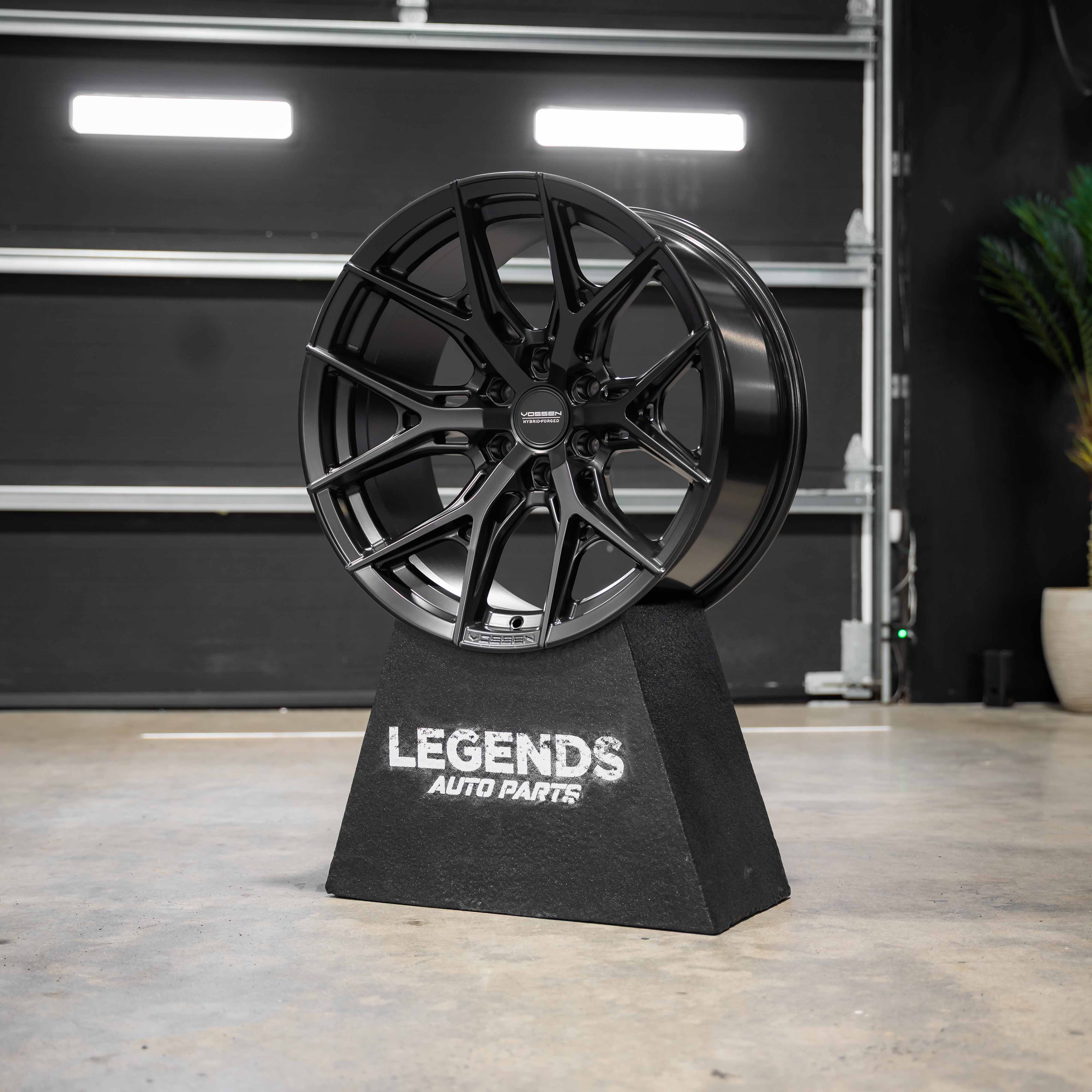 20x10 Vossen Forged HF6-4 0F08 Super Deep Lip - 6x135 Lug Pattern - Satin Black (Set of 4) - Legends Auto Parts