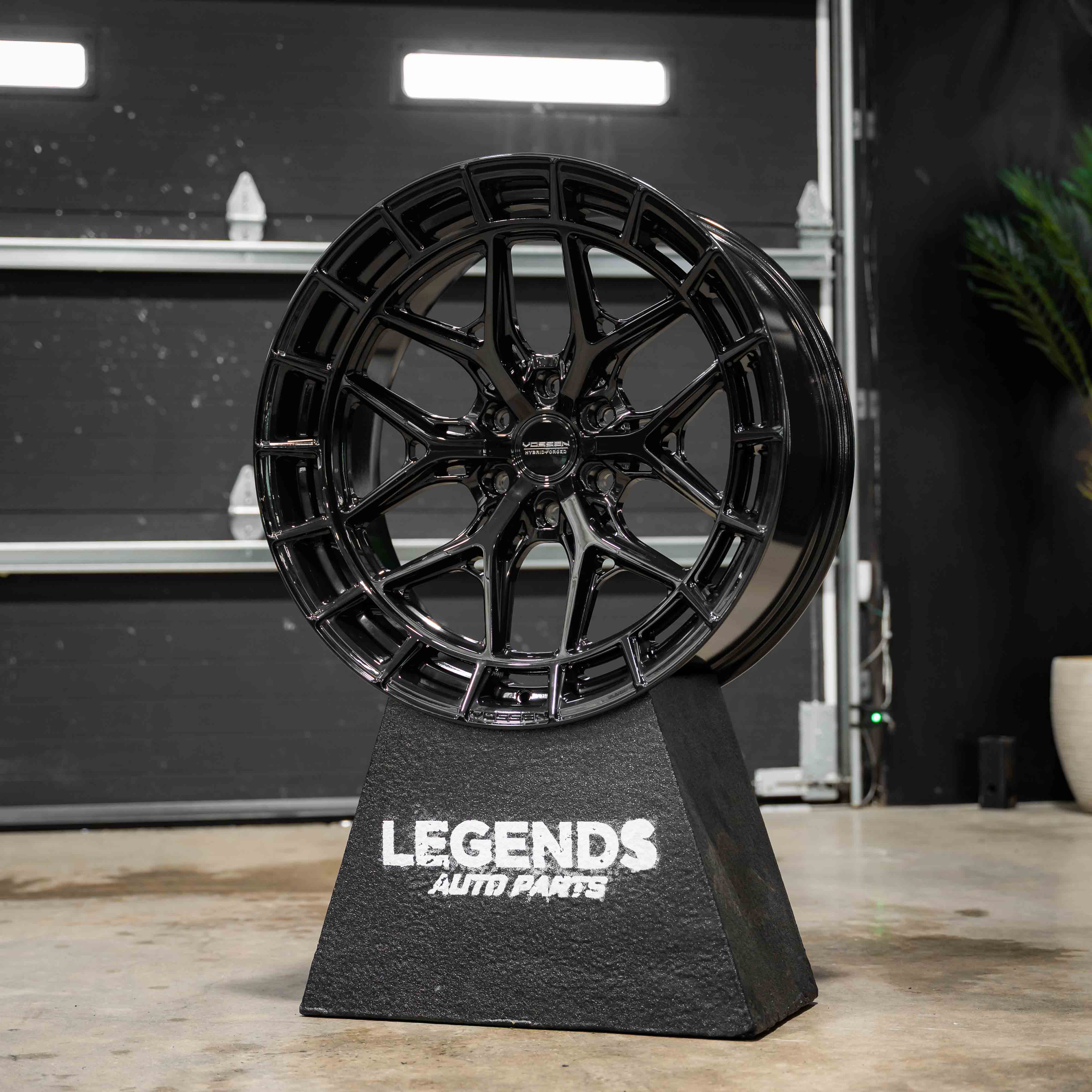 22x10 Vossen Forged HFX-1 2G26 Super Deep Lip - 6x139.7 Lug Pattern - Gloss Black (Set of 4) - Legends Auto Parts