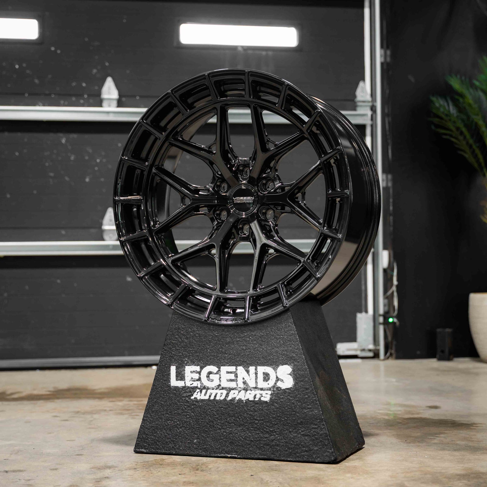 22x10 Vossen Forged HFX-1 2G26 Super Deep Lip - 6x139.7 Lug Pattern - Gloss Black (Set of 4) - Legends Auto Parts