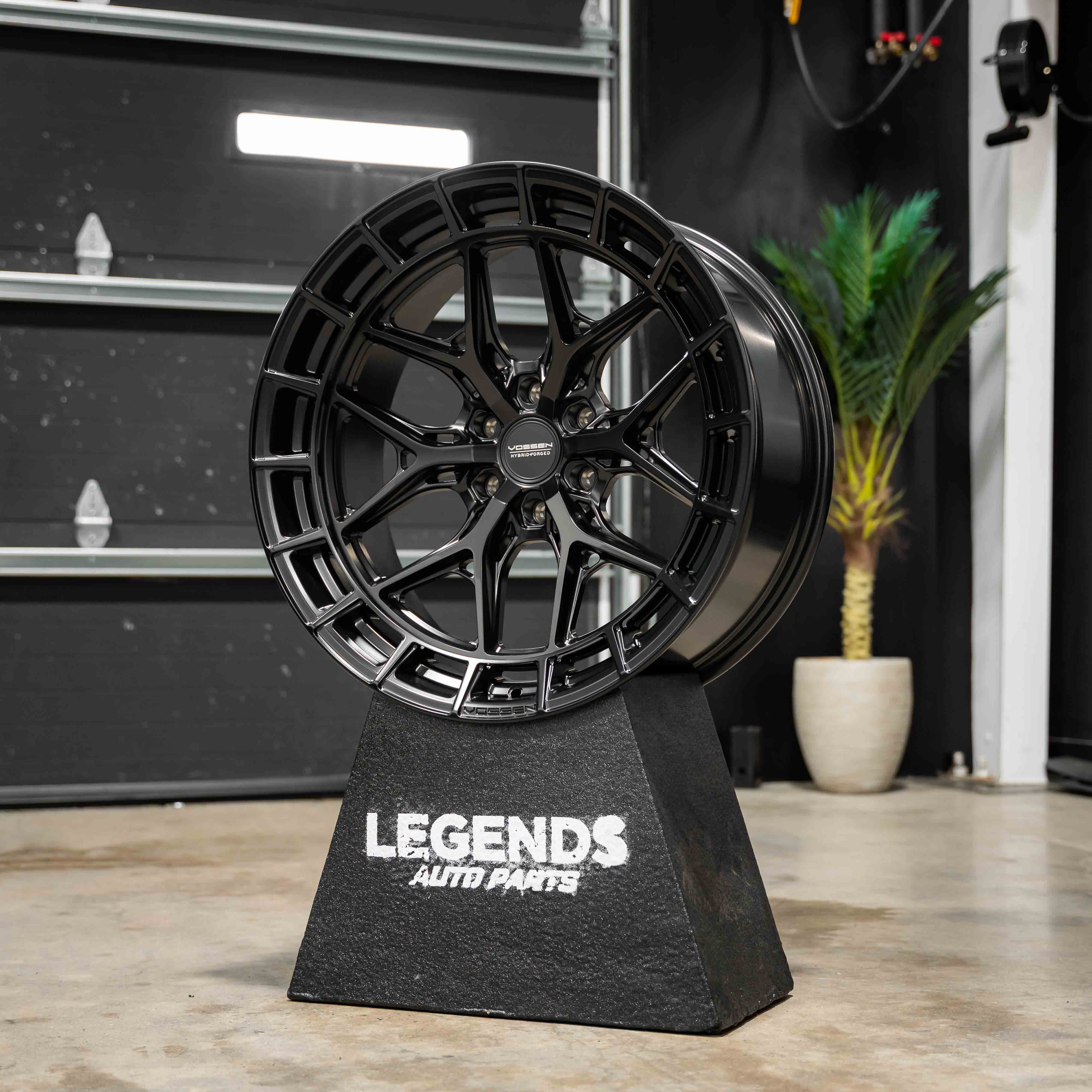 22x10 Vossen Forged HFX-1 2F27 Super Deep Lip - 6x135 Lug Pattern - Satin Black (Set of 4) - Legends Auto Parts