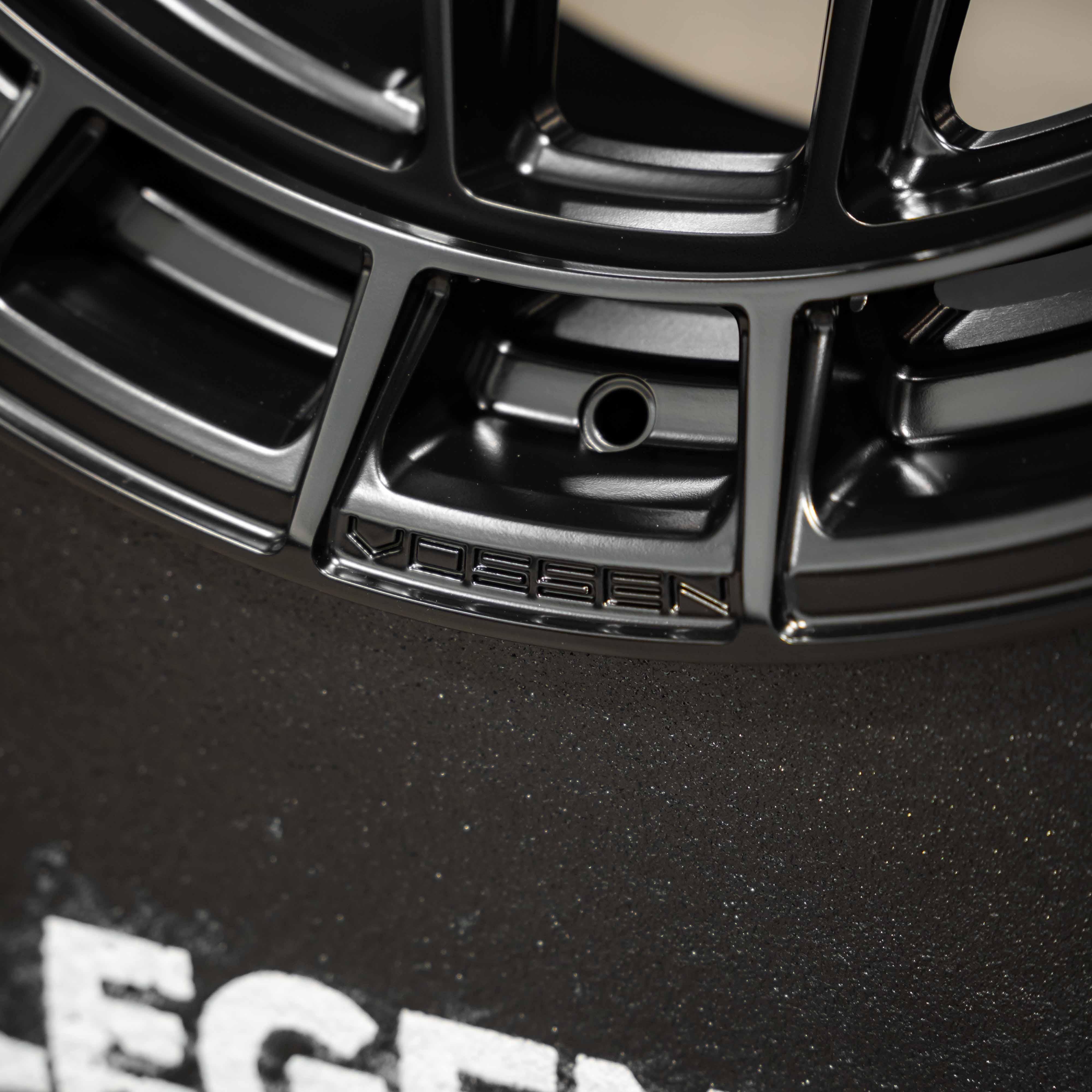 22x10 Vossen Forged HFX-1 2F27 Super Deep Lip - 6x135 Lug Pattern - Satin Black (Set of 4) - Legends Auto Parts