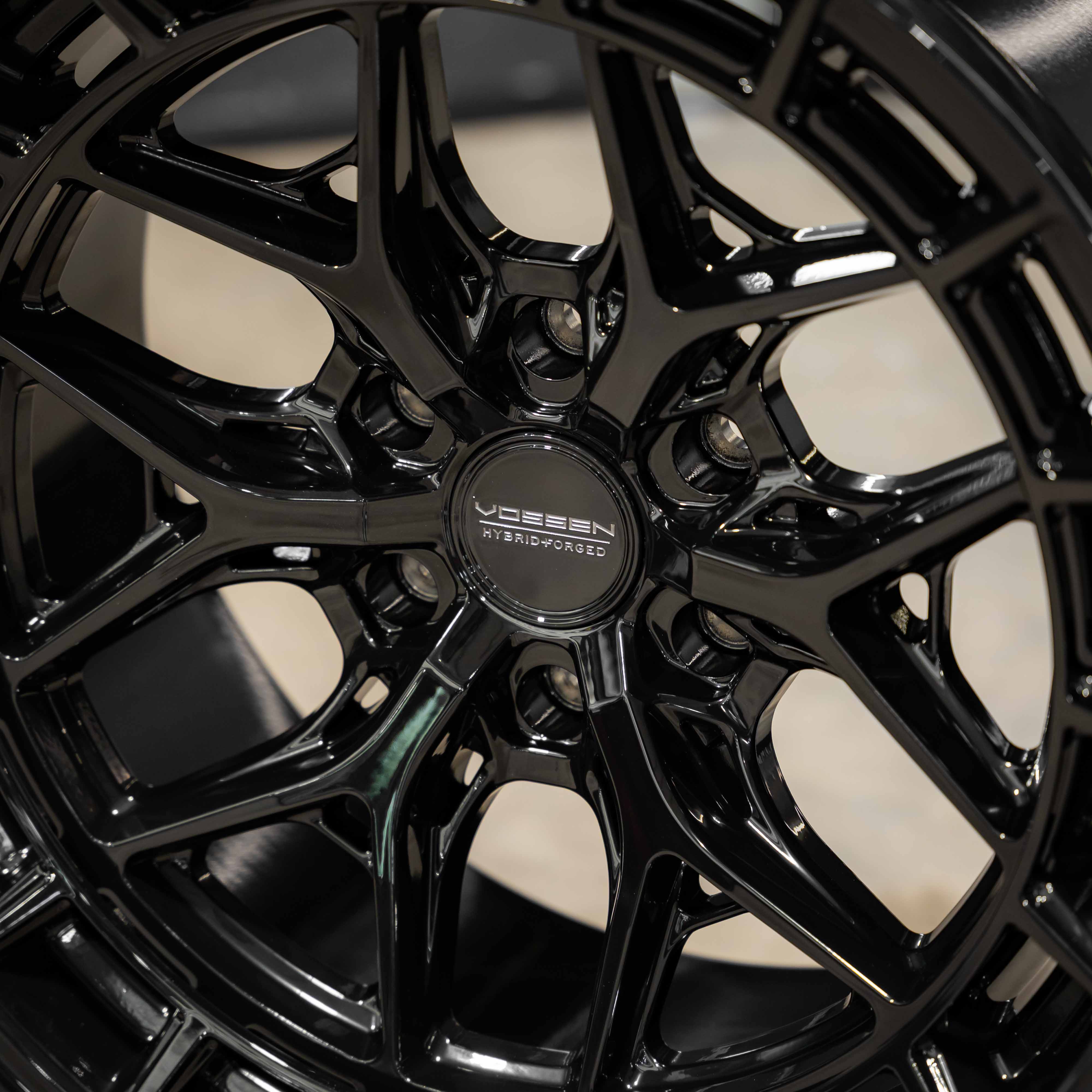 20x10 Vossen Forged HFX-1 0G07 Super Deep Lip - 6x139.7 Lug Pattern - Gloss Black (Set of 4) - Legends Auto Parts