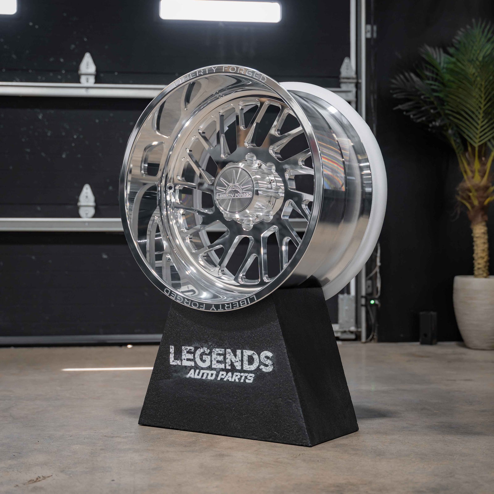 24x12 Liberty Forged LBTY22 - 8x180 Lug Pattern - Polished (Set of 4) - Legends Auto Parts