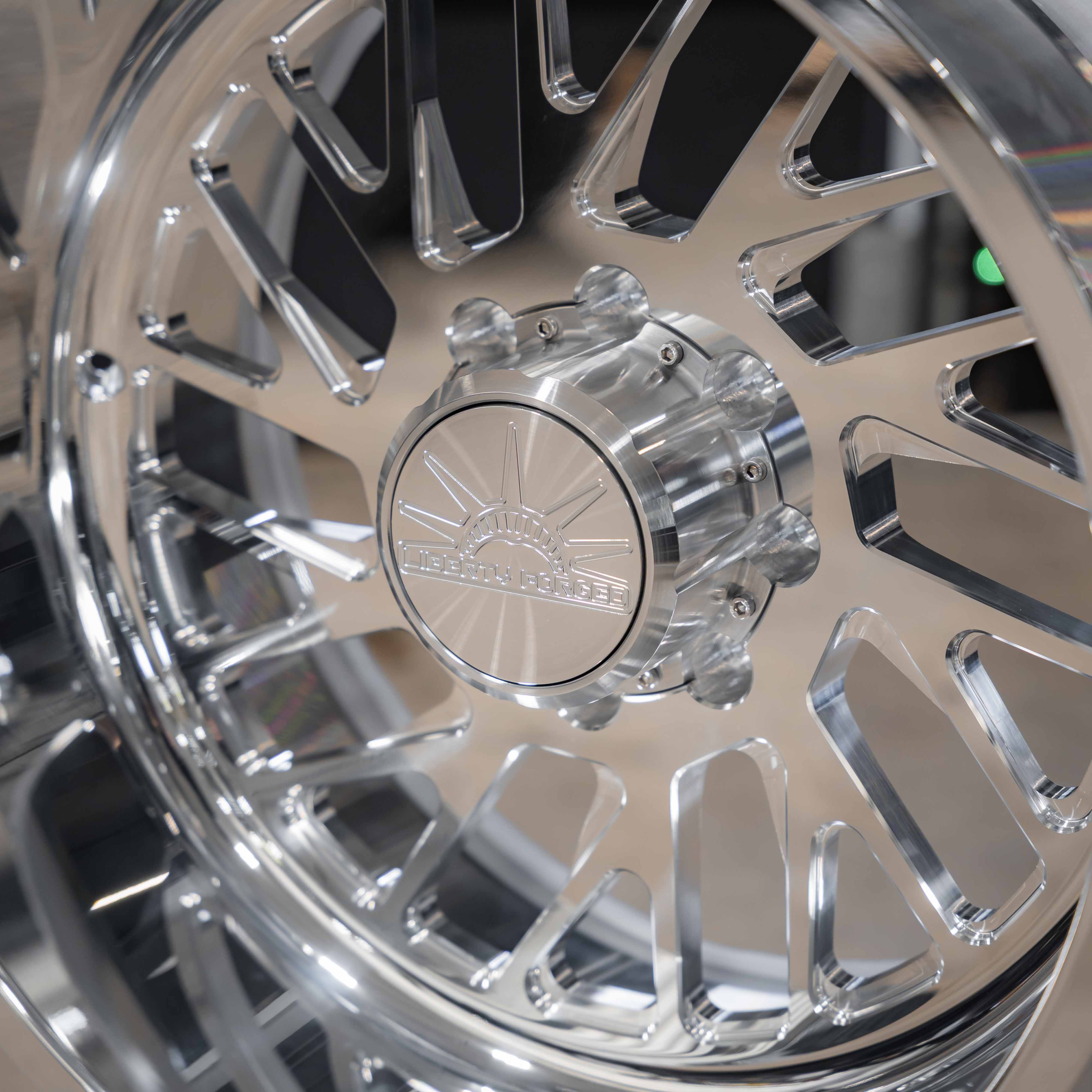24x12 Liberty Forged LBTY22 - 8x180 Lug Pattern - Polished (Set of 4) - Legends Auto Parts