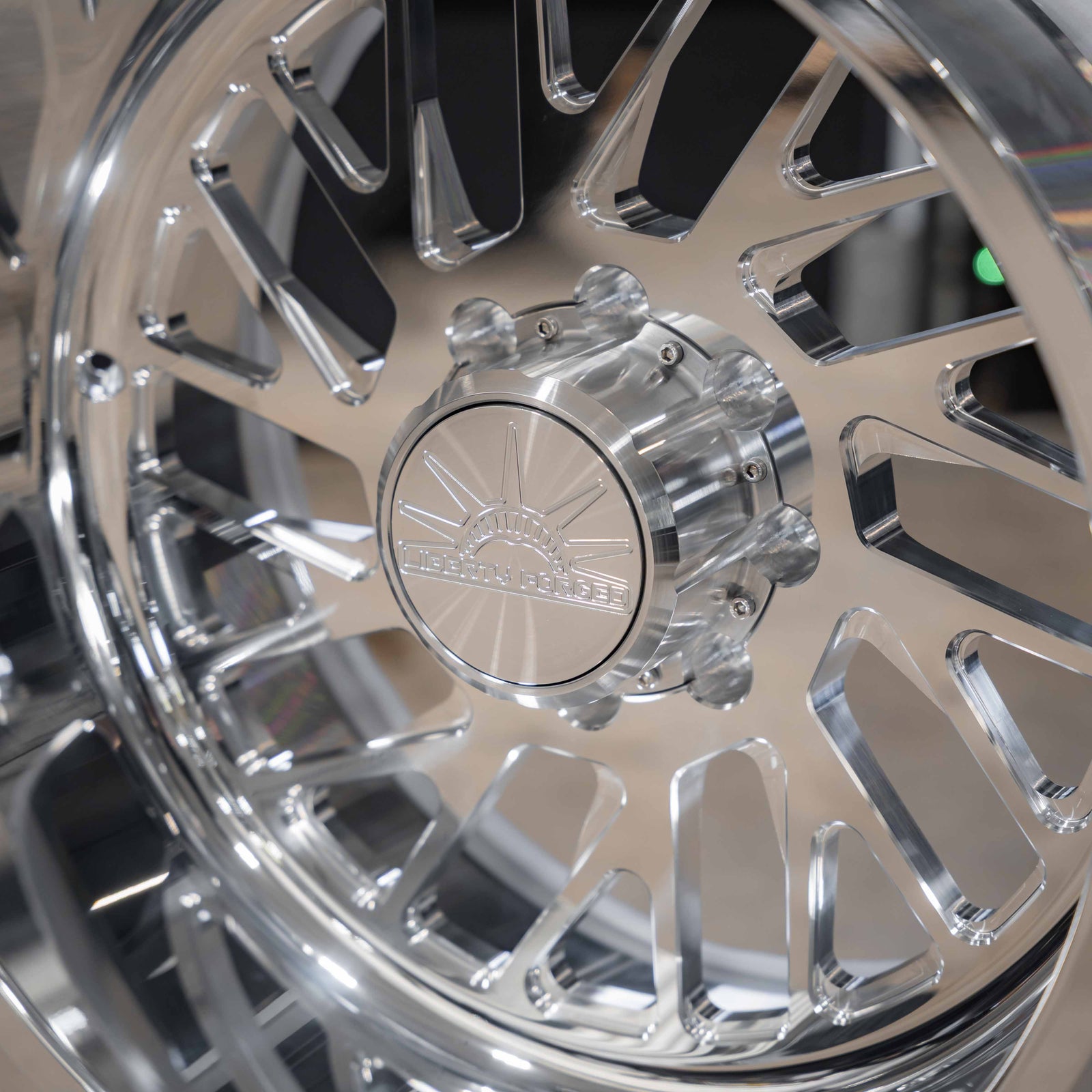 24x12 Liberty Forged LBTY22 - 8x180 Lug Pattern - Polished (Set of 4) - Legends Auto Parts