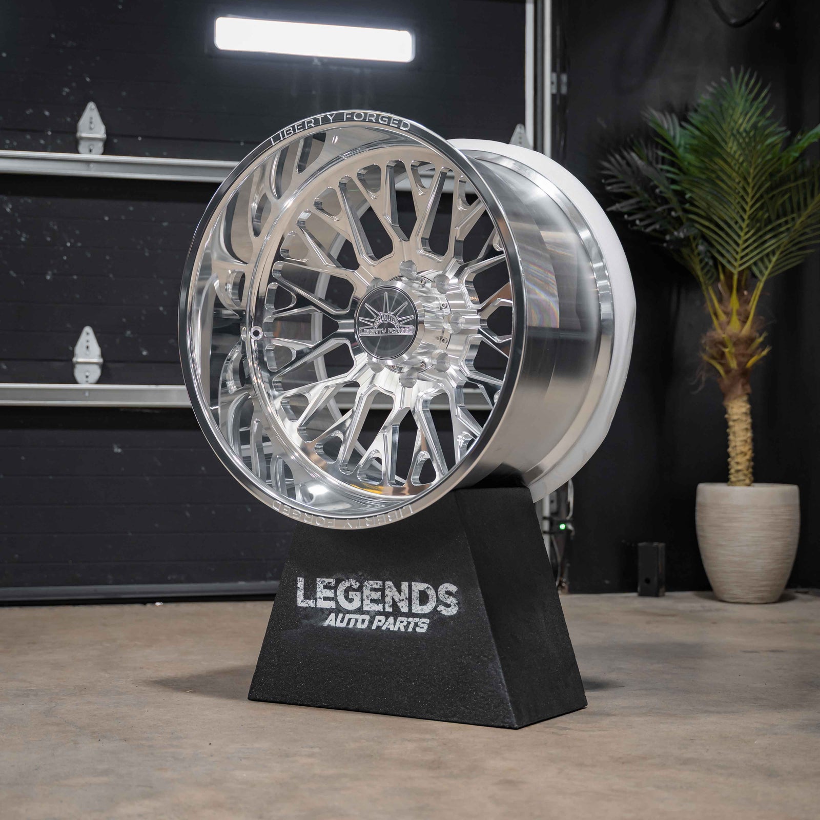 24x12 Liberty Forged LBTYC17 - 8x180 Lug Pattern - Polished (Set of 4) - Legends Auto Parts