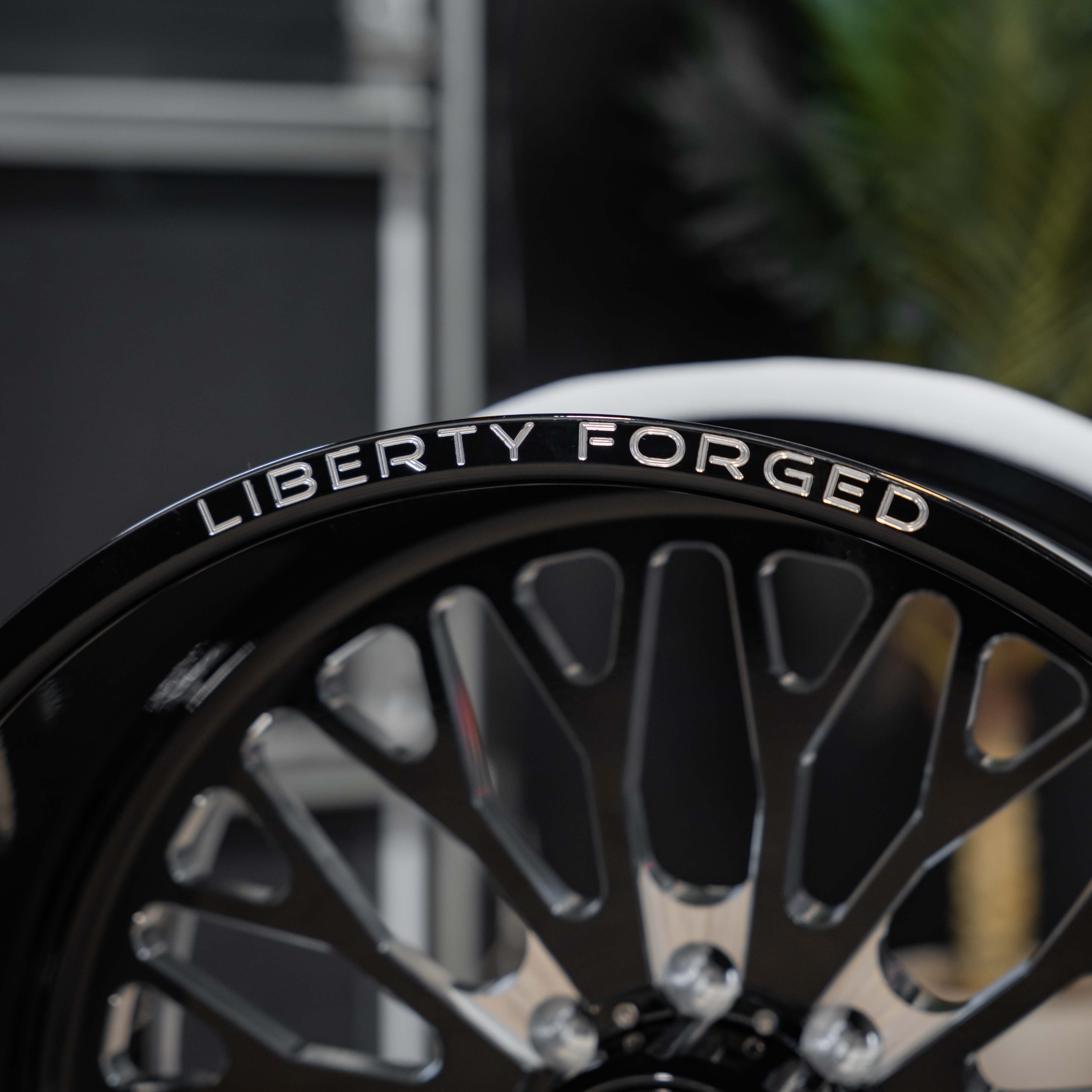 24x14 Liberty Forged LBTY01 - 8x6.5 Lug Pattern - Black and Milled (Set of 4) - Legends Auto Parts