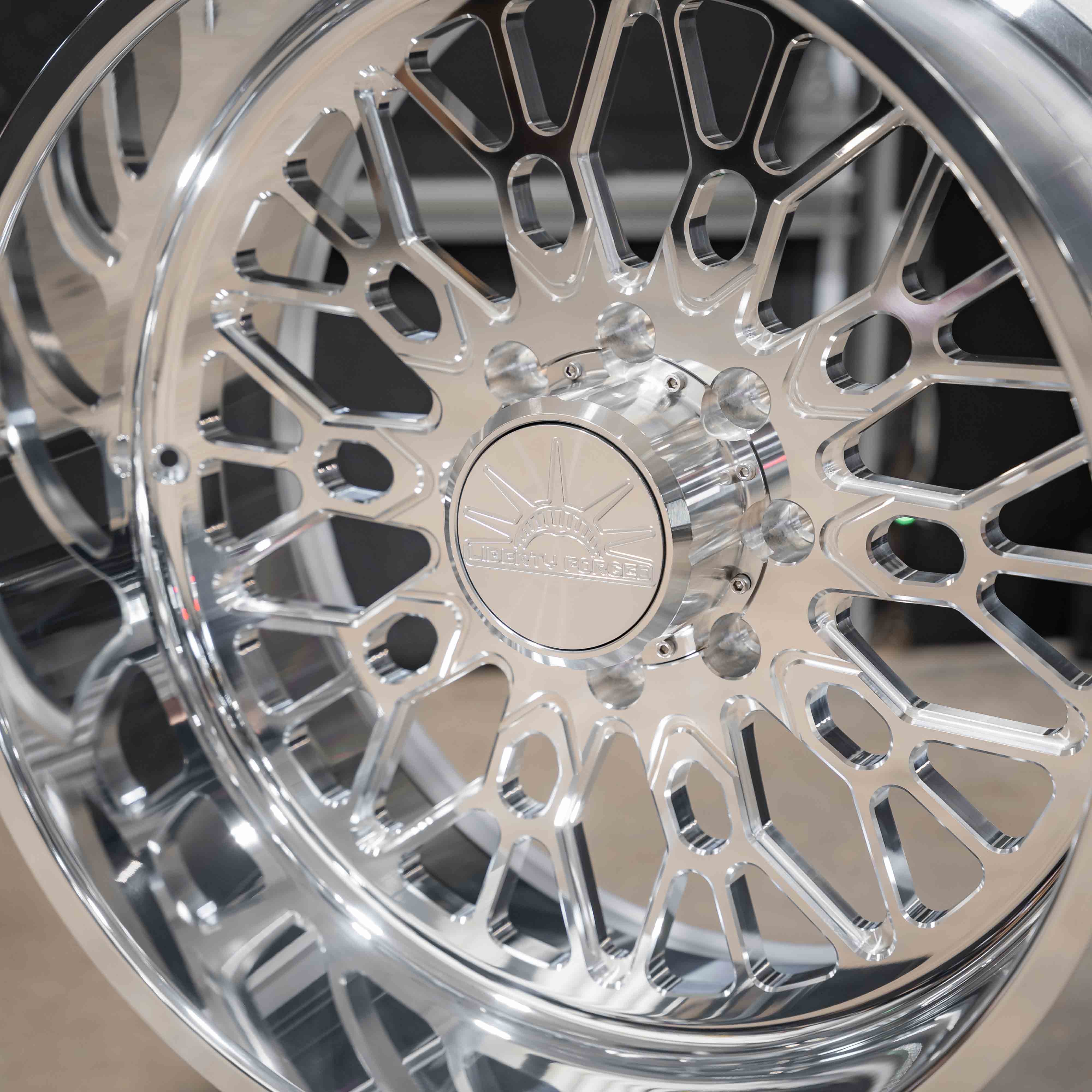 22x10 Liberty Forged LBTY15 - 8x180 Lug Pattern - Polished (Set of 4) - Legends Auto Parts