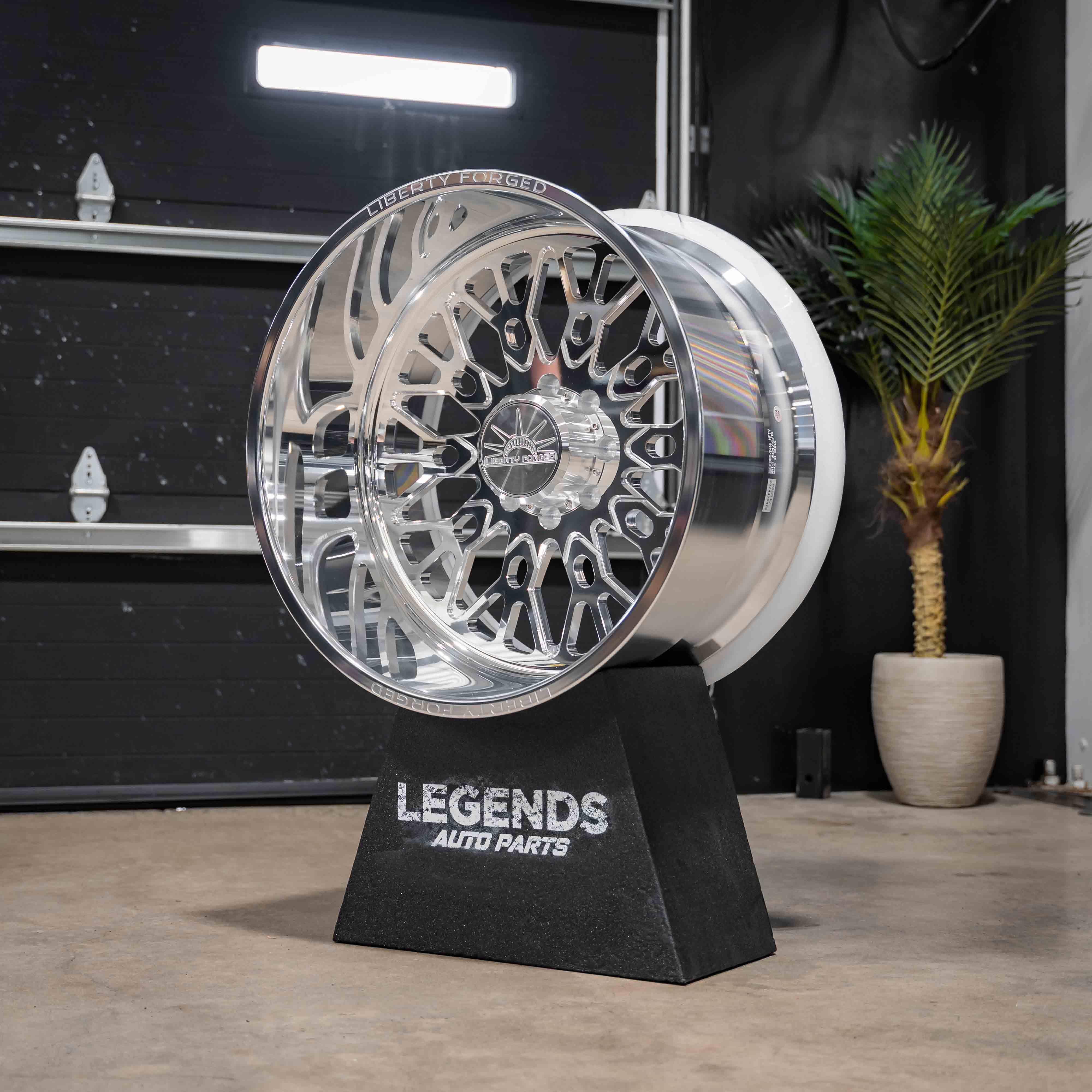 24x12 Liberty Forged LBTY15 - 8x180 Lug Pattern - Polished (Set of 4) - Legends Auto Parts