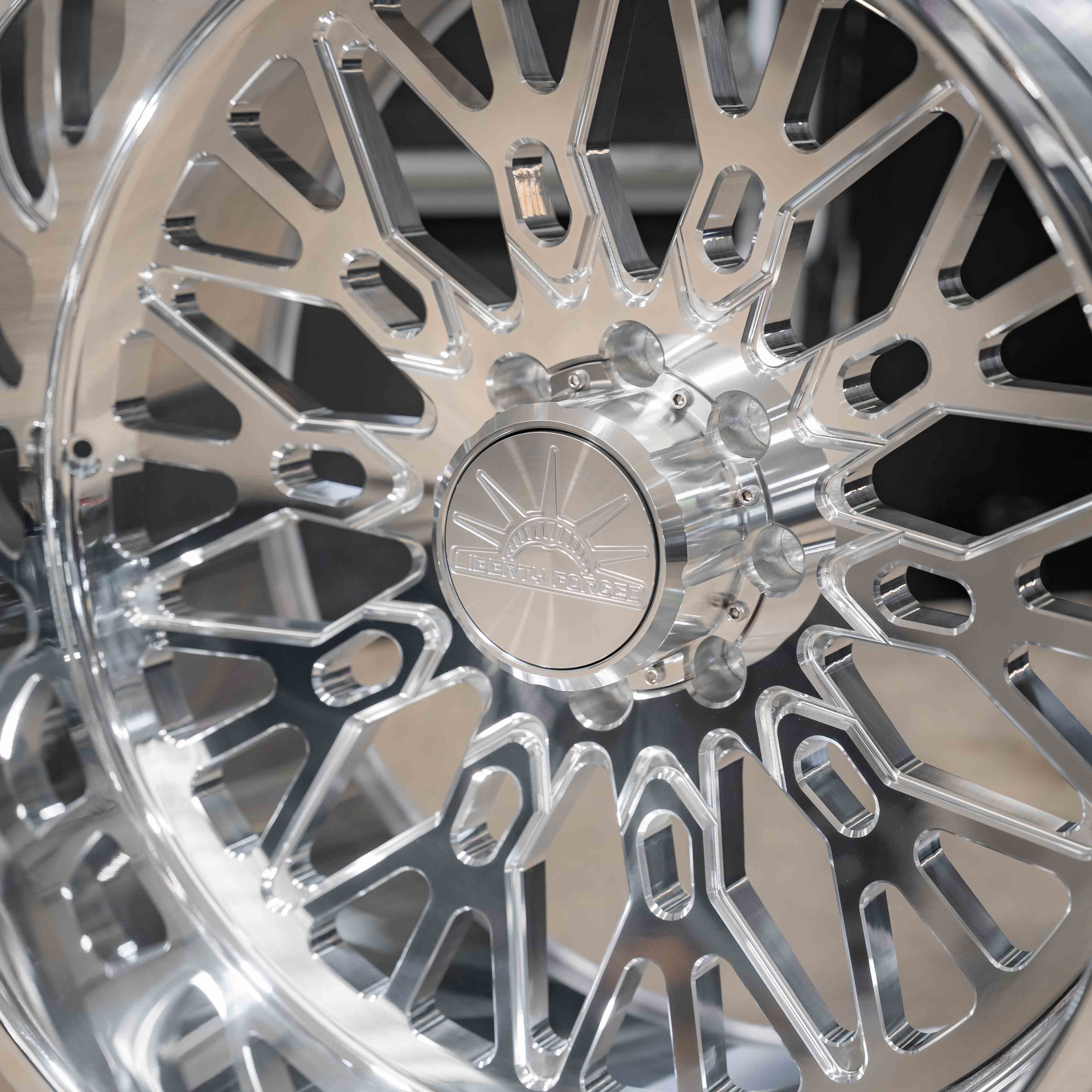 26x14 Liberty Forged LBTYC15 - 8x170 Lug Pattern - Polished (Set of 4) - Legends Auto Parts