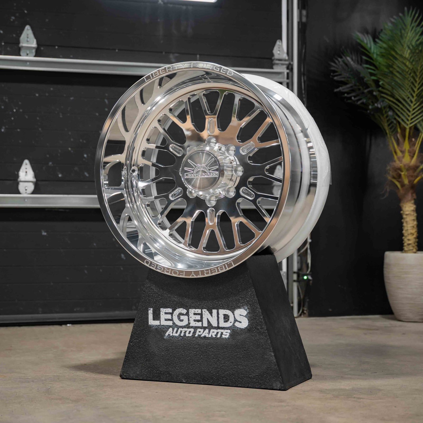 24x14 Liberty Forged LBTY21 - 8x180 Lug Pattern - Polished (Set of 4) - Legends Auto Parts