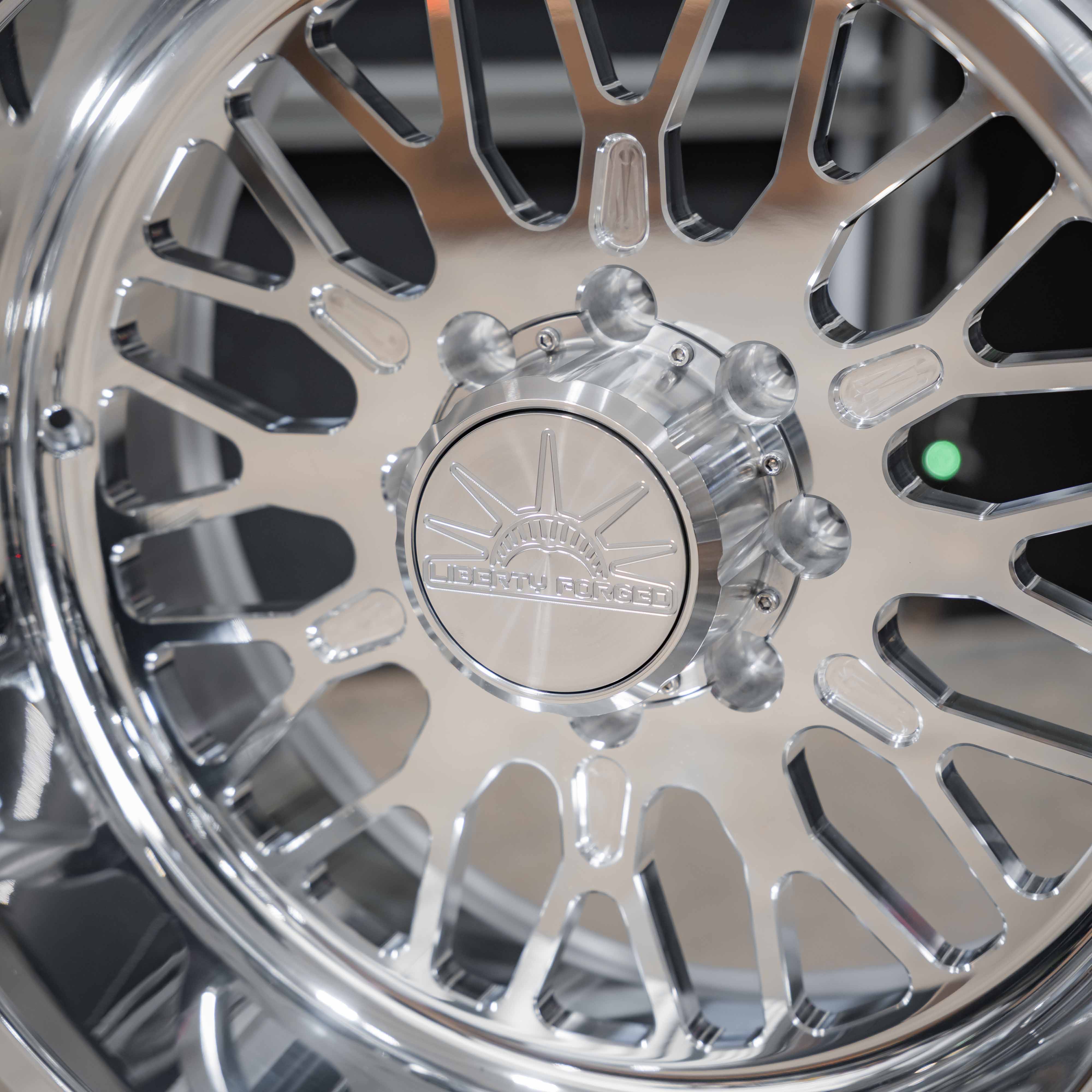 24x14 Liberty Forged LBTY21 - 8x180 Lug Pattern - Polished (Set of 4) - Legends Auto Parts