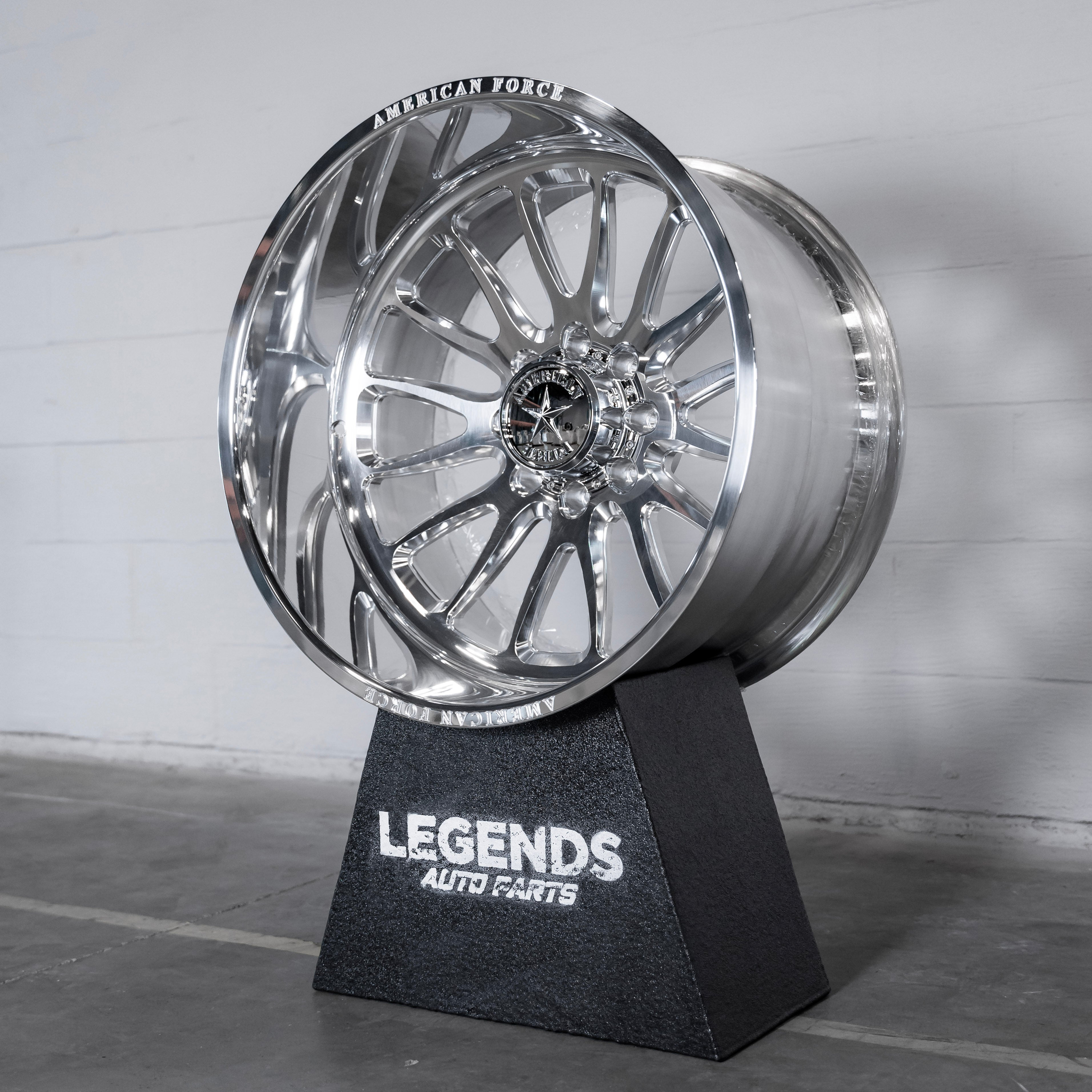 24x14 American Force CKH10 Nemesis - 8x6.5 Lug Pattern - Polished (Set of 4) - Legends Auto Parts