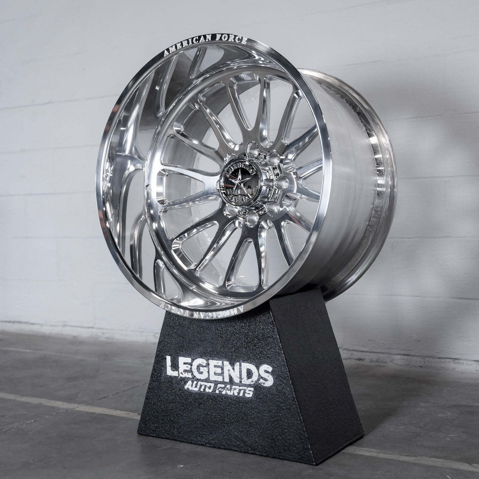 24x14 American Force CKH10 Nemesis - 8x6.5 Lug Pattern - Polished (Set of 4) - Legends Auto Parts