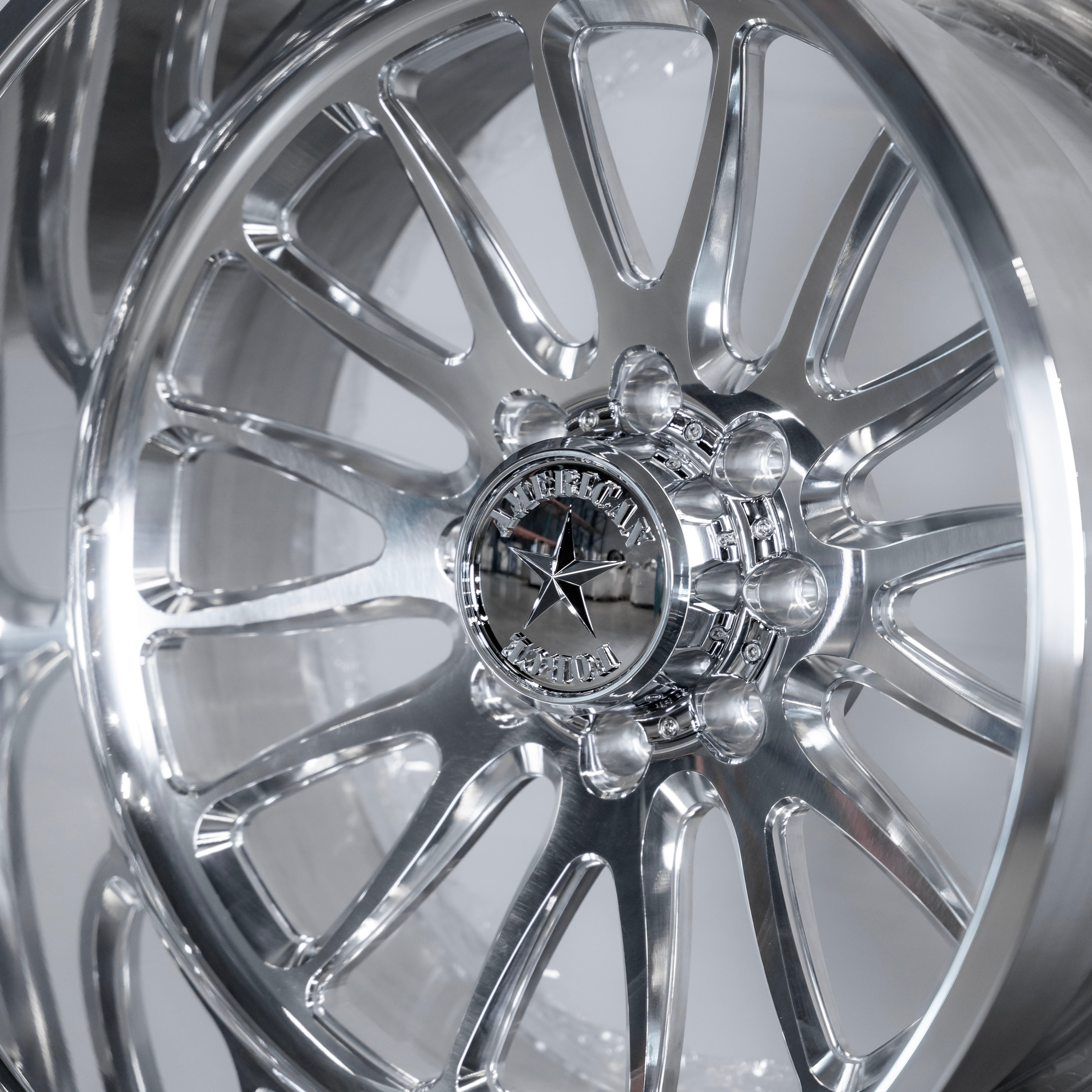 24x14 American Force CKH10 Nemesis - 8x6.5 Lug Pattern - Polished (Set of 4) - Legends Auto Parts