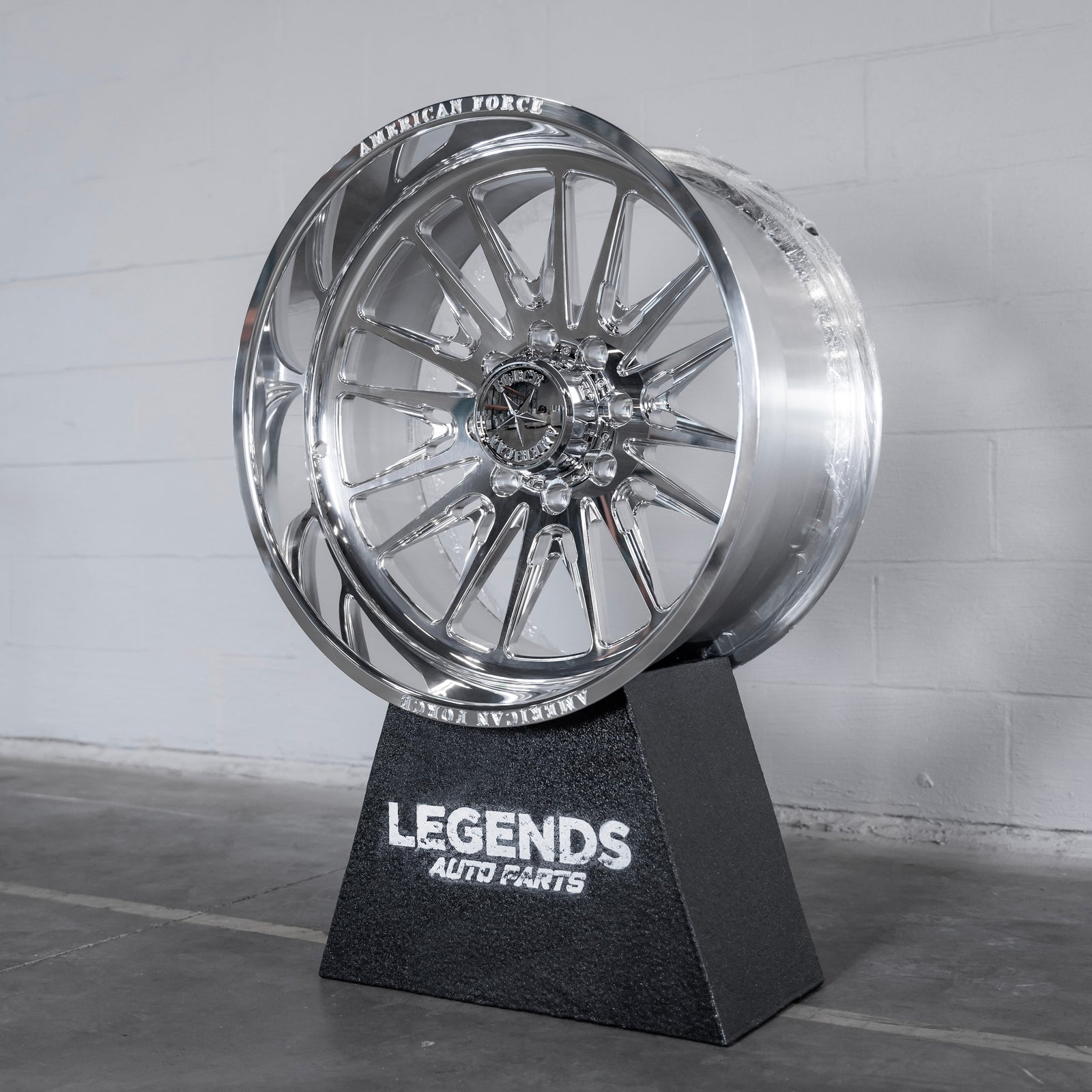 24x12 American Force CKH48 Notch - 8x180 Lug Pattern - Polished (Set of 4) - Legends Auto Parts