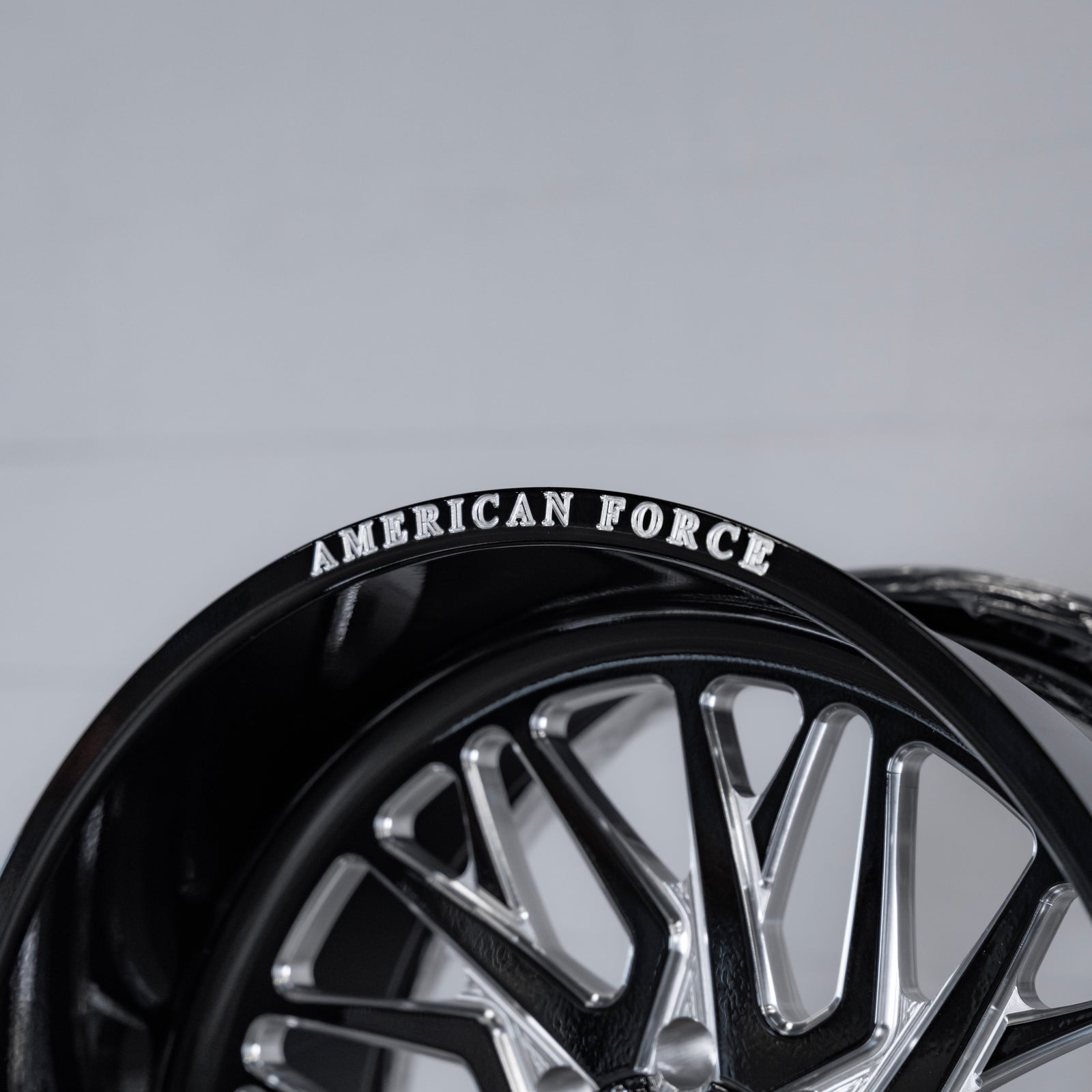 24x12 American Force H38 Nova - 8x180 Lug Pattern - Black and Milled (Set of 4) - Legends Auto Parts