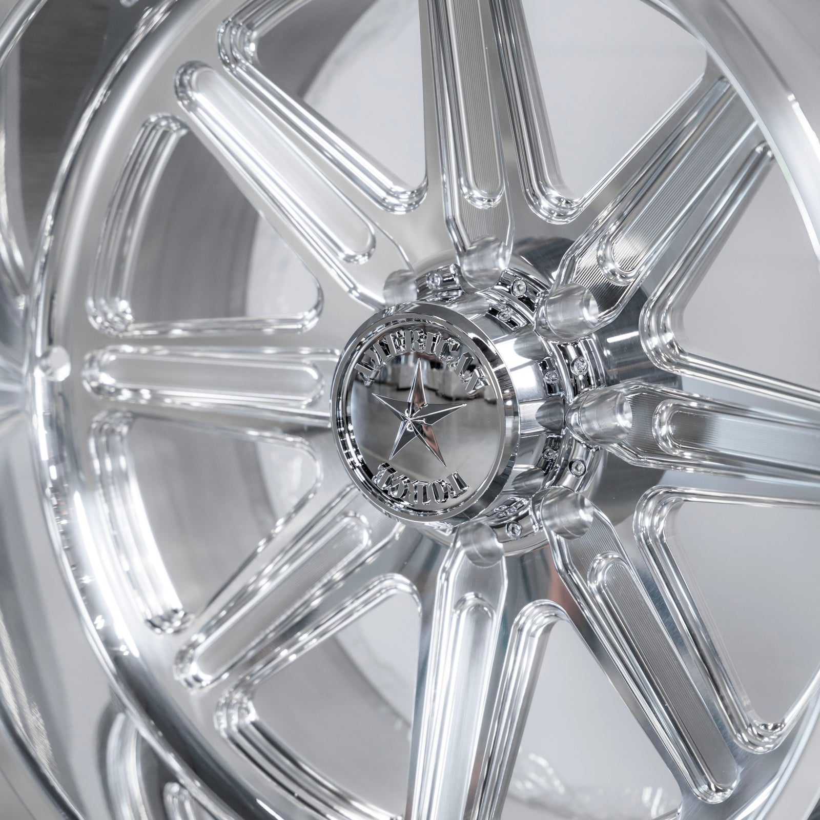 24x12 American Force CK06 Peak - 8x6.5 Lug Pattern - Polished (Set of 4) - Legends Auto Parts