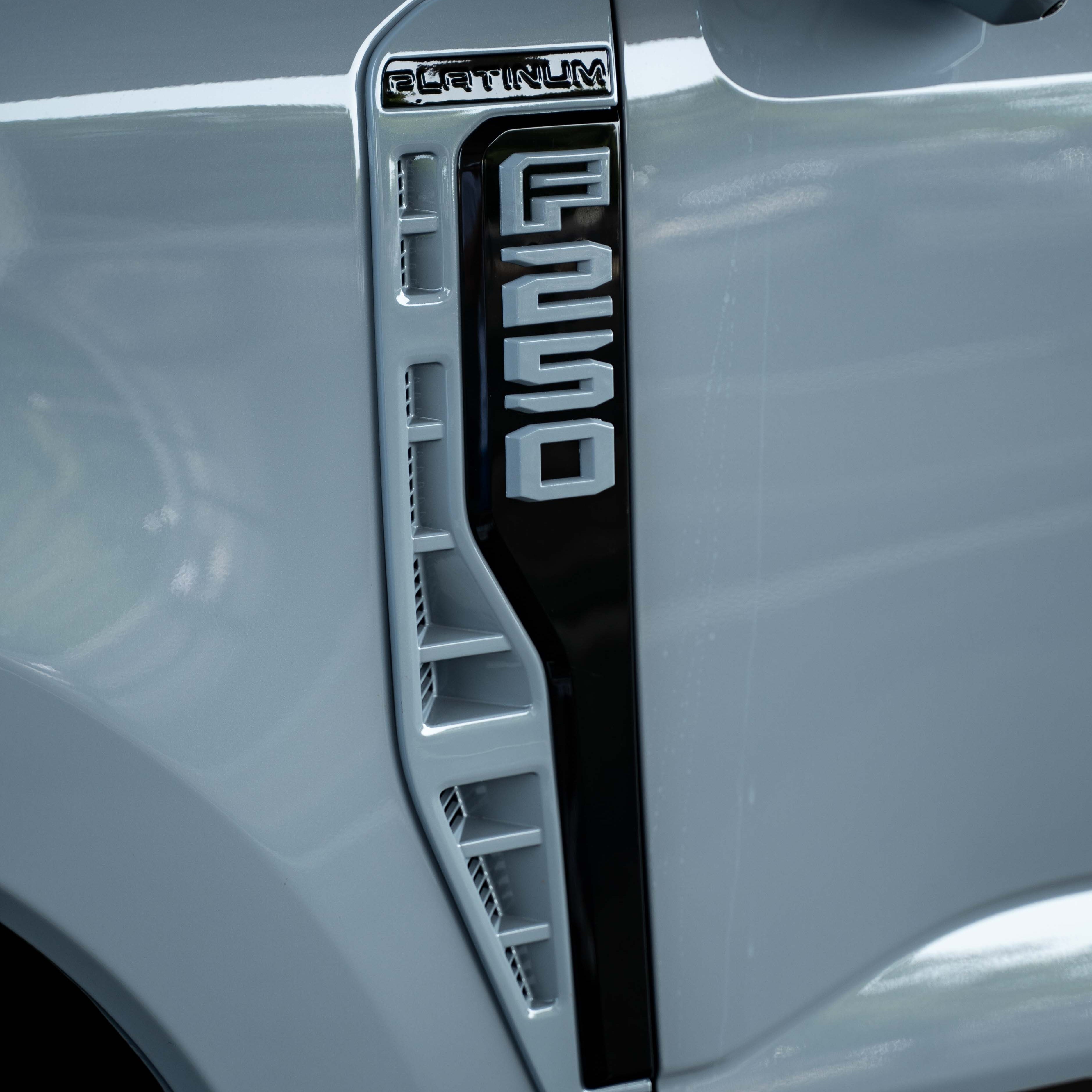 2023 - 2025 OEM Ford Super Duty F250 F350 F450 Custom Painted Fender Vent Badges - Legends Auto Parts