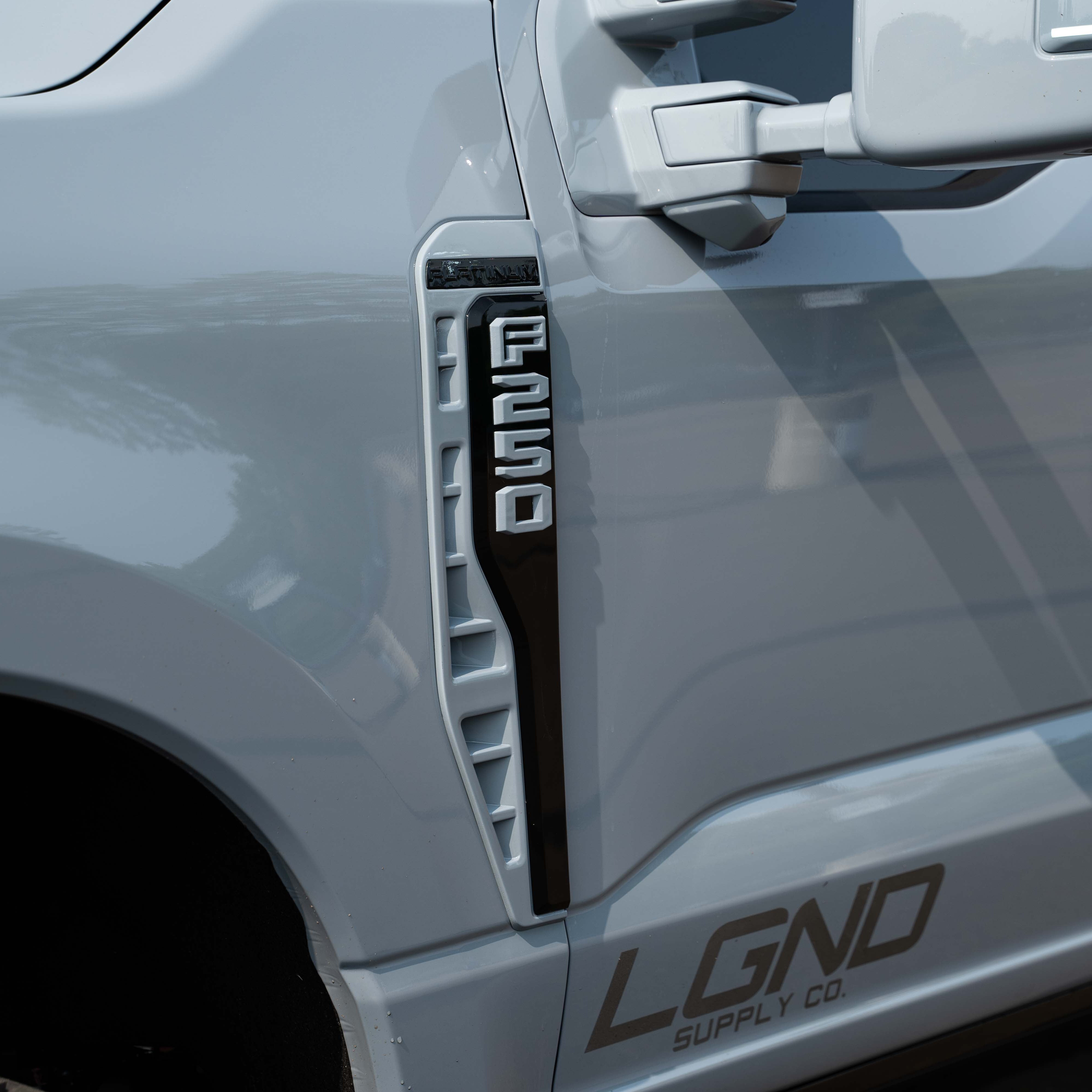 2023 - 2025 OEM Ford Super Duty F250 F350 F450 Custom Painted Fender Vent Badges - Legends Auto Parts