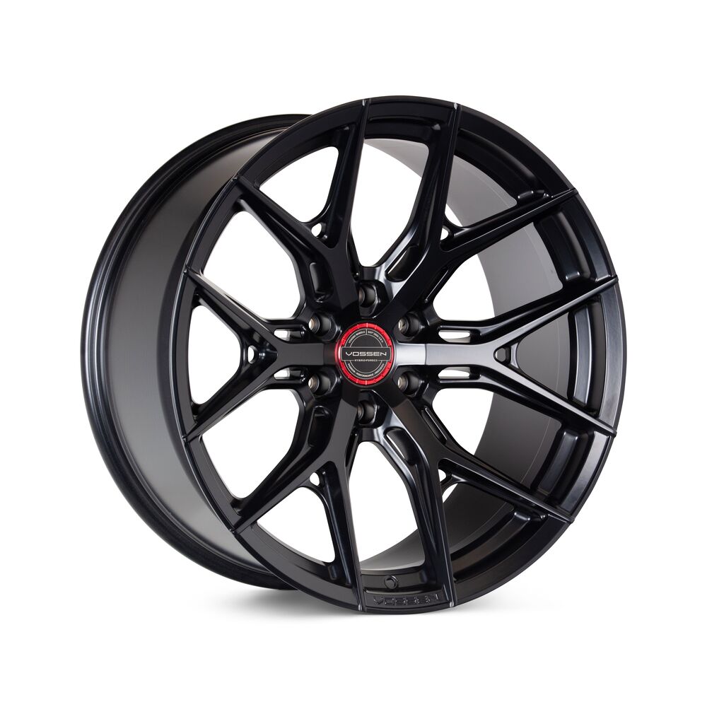 20x10 Vossen Forged HF6-4 0F08 Super Deep Lip - 6x135 Lug Pattern - Satin Black (Set of 4) - Legends Auto Parts