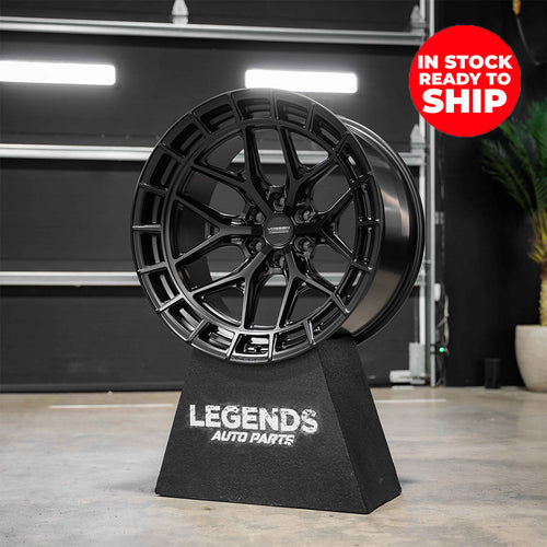 22x12 Vossen Forged HFX-1 2G33 Ultra Deep Lip - 6x5.5 / 6x139.7 Lug Pattern - Satin Black (Set of 4)