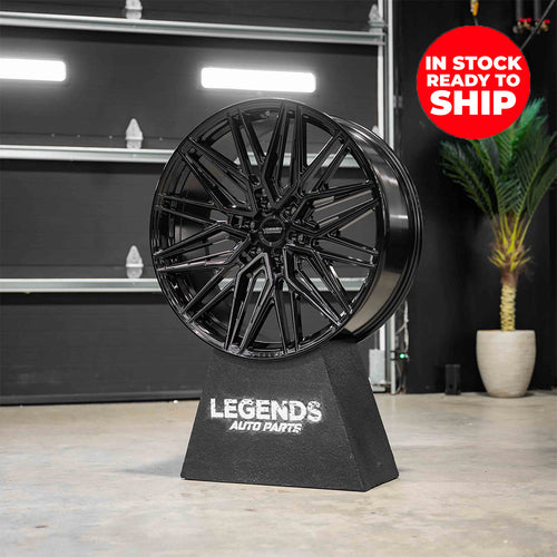 24x10 Vossen Forged HF6-5 4G44 Deep Lip - 6x5.5 / 6x139.7 Lug Pattern - Gloss Black (Set of 4)