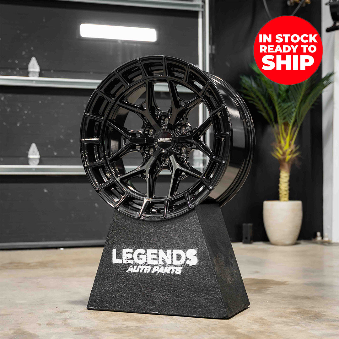 20x10 Vossen Forged HFX-1 0G07 Super Deep Lip - 6x139.7 Lug Pattern - Gloss Black (Set of 4) - Legends Auto Parts