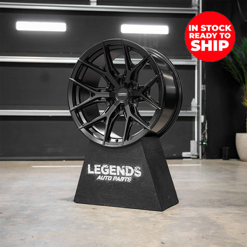 20x10 Vossen Forged HF6-4 0F08 Super Deep Lip - 6x135 Lug Pattern - Satin Black (Set of 4)