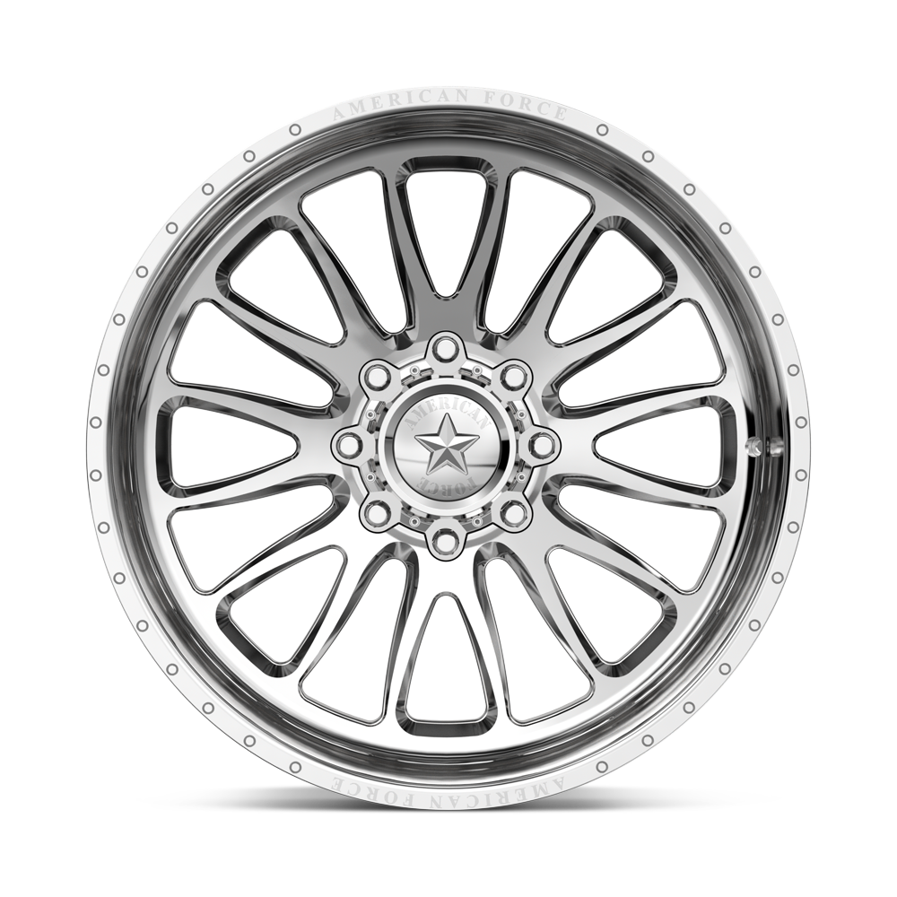 24x14 American Force CKH10 Nemesis - 8x6.5 Lug Pattern - Polished (Set of 4) - Legends Auto Parts
