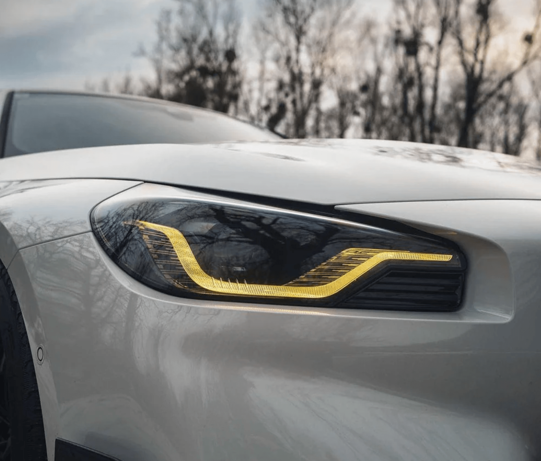 CSL Yellow Headlight DRL Modules - BMW G87 M2 & G42 2 Series - Legends Auto Parts