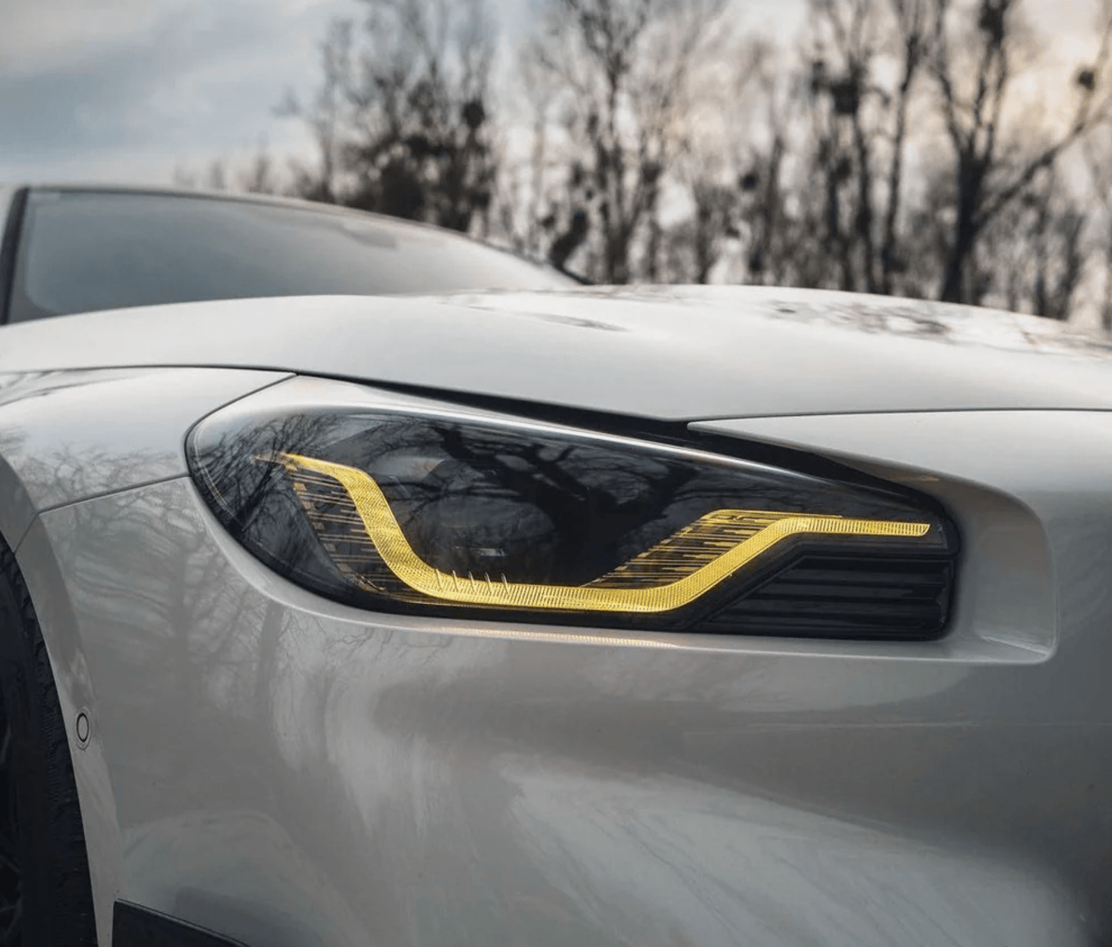 CSL Yellow Headlight DRL Modules - BMW G87 M2 & G42 2 Series - Legends Auto Parts