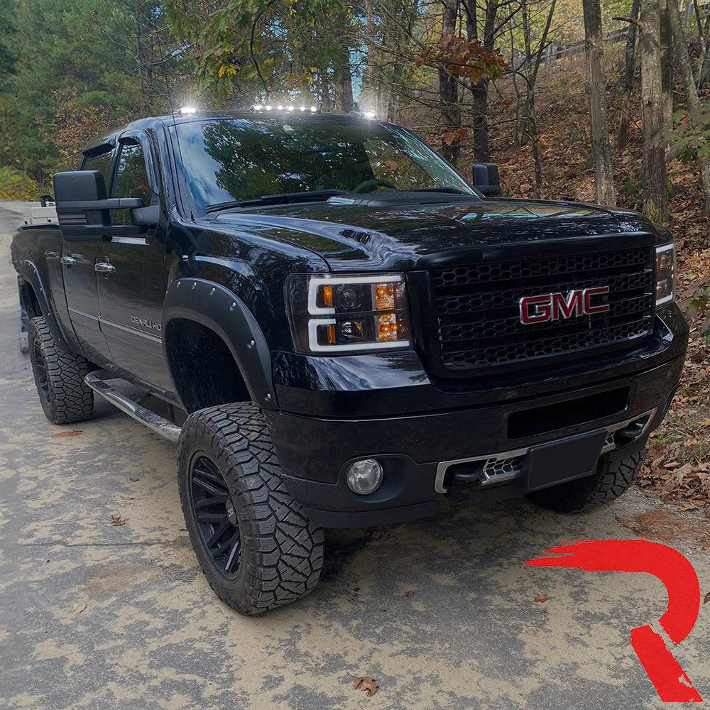 2007-2014 GMC/Chevrolet 2500/3500 RECON Smoked White LED Cab Lights (Replaces Factory Cab Lights) - Legends Auto Parts