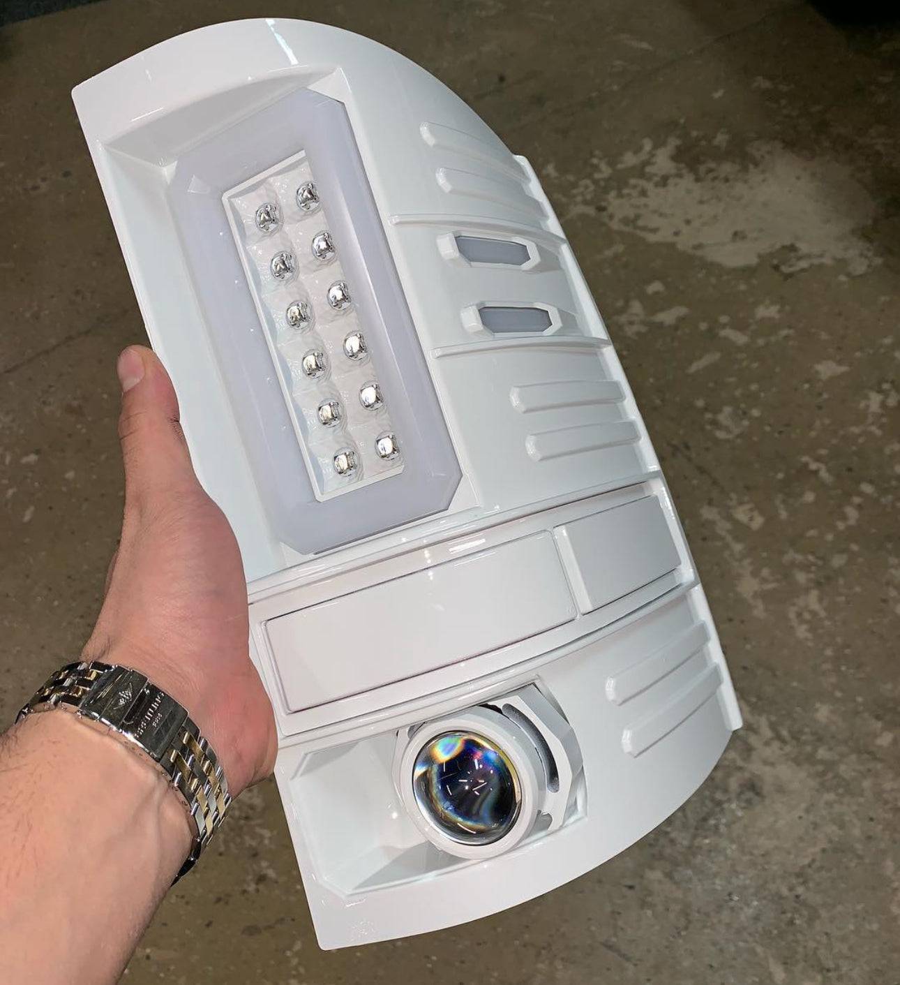 2014-2019 GMC Sierra 2500/3500 (Single Wheel) RECON Clear Lens (Paintable) OLED Tail Lights - Legends Auto Parts