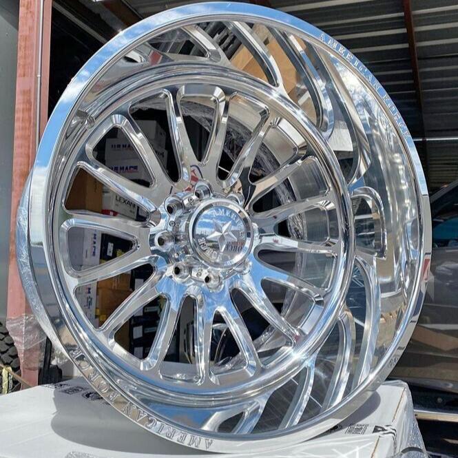 24x14 American Force CKH10 Nemesis - 8x180 Lug Pattern - Polished (Set of 4) - Legends Auto Parts