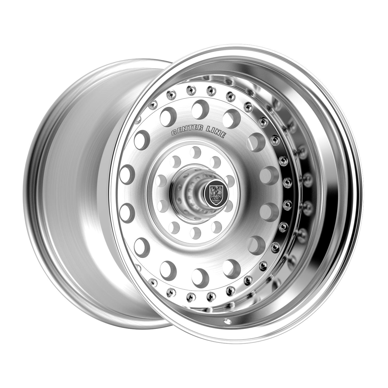 Center Line Pro Stock Wheels – Brushed Center with Polished Step Lip | 15x10, 15x7, 15x8