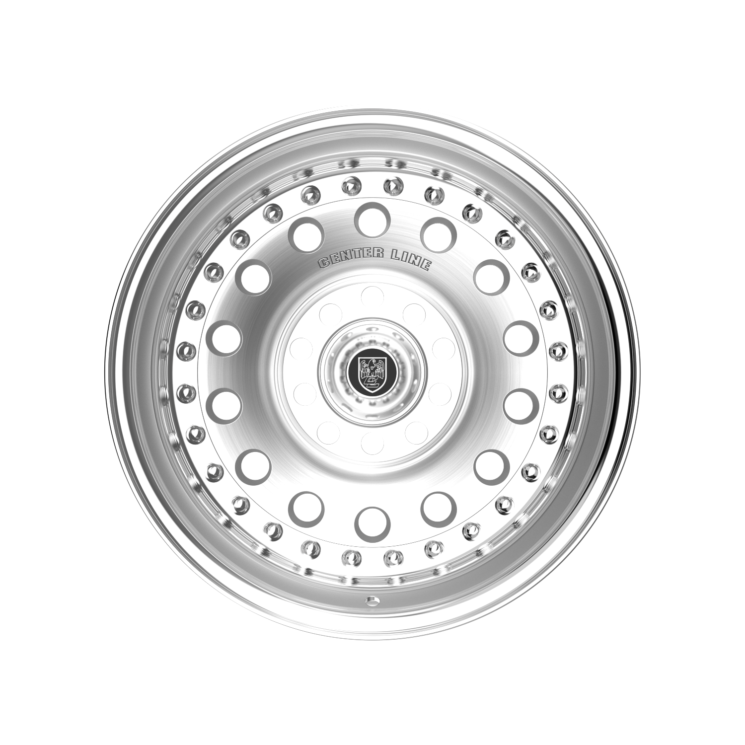 Center Line Pro Stock Wheels – Brushed Center with Polished Step Lip | 15x10, 15x7, 15x8