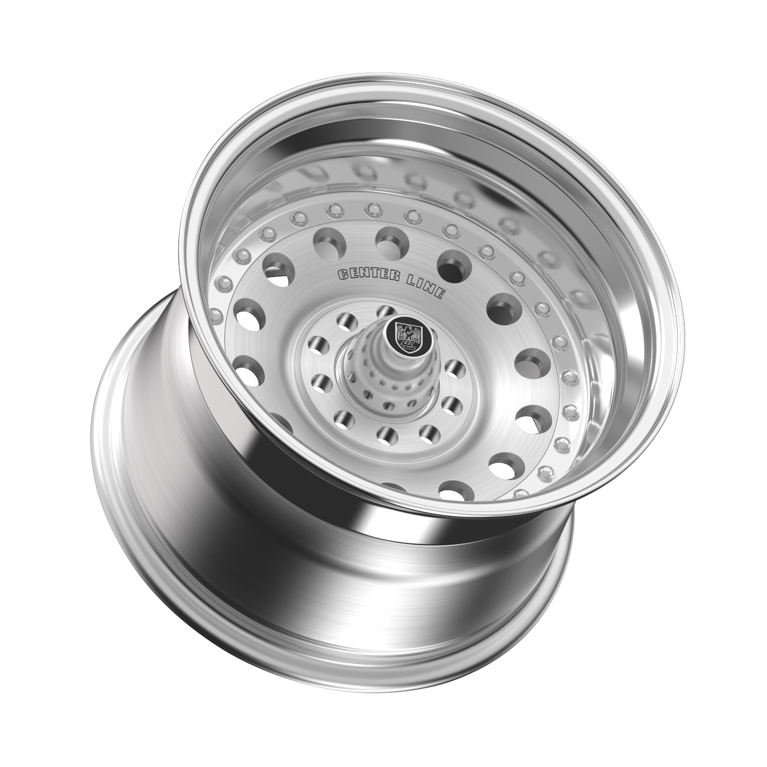 Center Line Pro Stock Wheels – Brushed Center with Polished Step Lip | 15x10, 15x7, 15x8