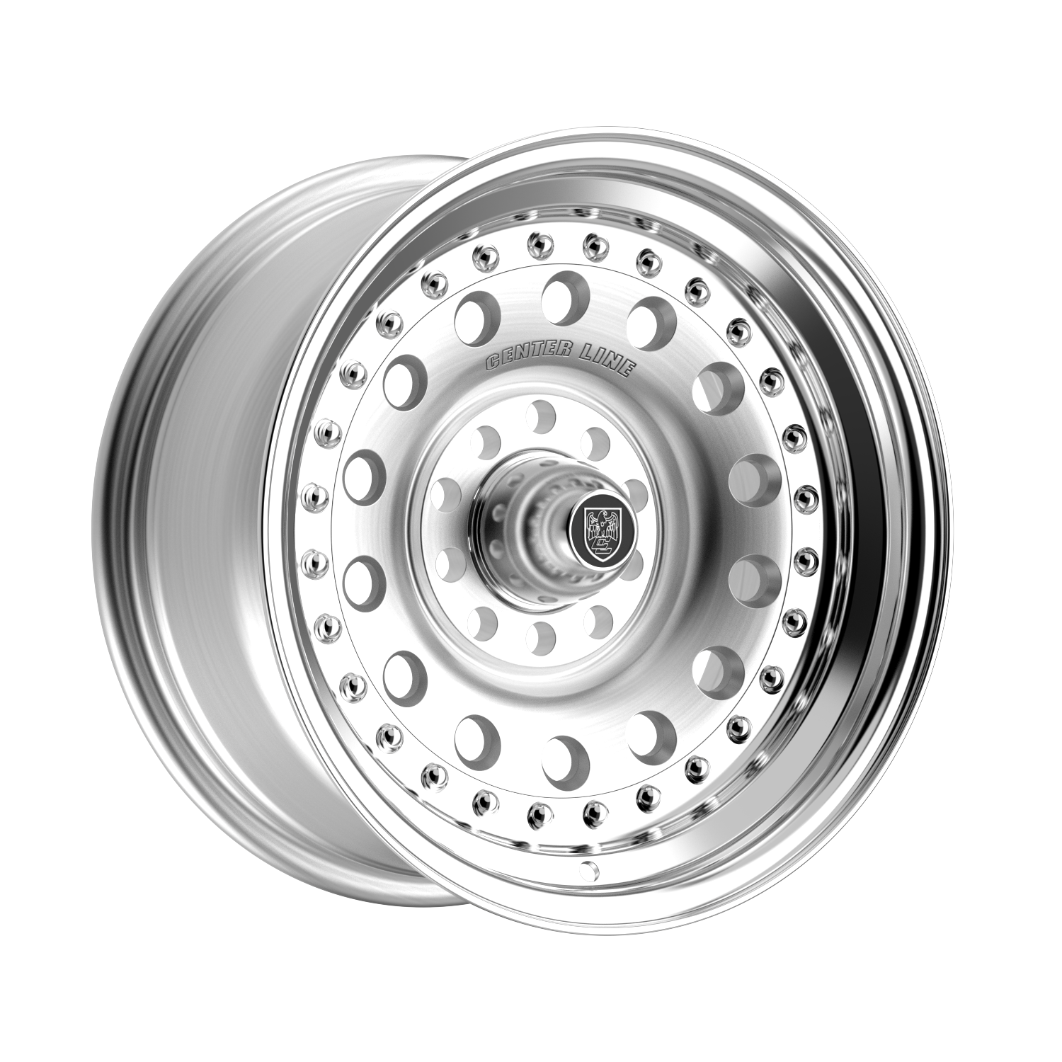 Center Line Pro Stock Wheels – Brushed Center with Polished Step Lip | 15x10, 15x7, 15x8