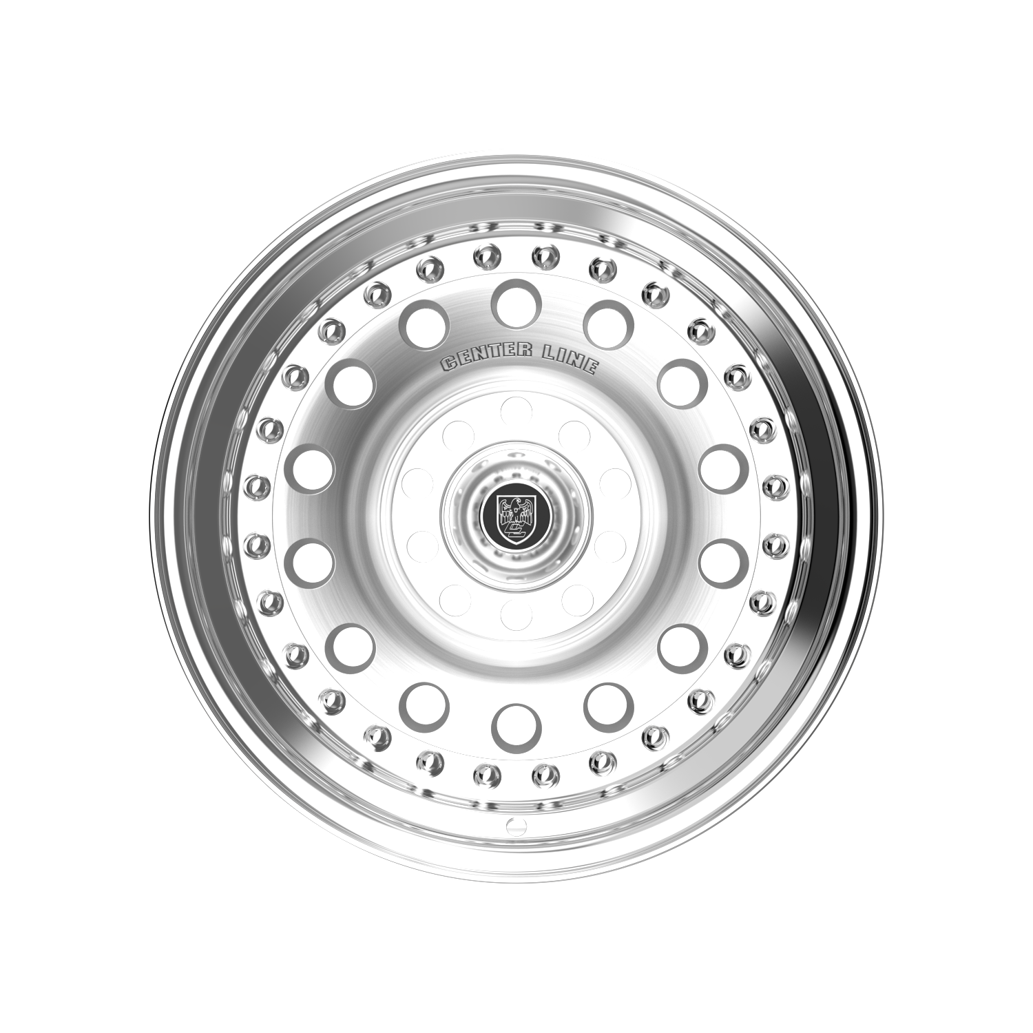 Center Line Pro Stock Wheels – Brushed Center with Polished Step Lip | 15x10, 15x7, 15x8