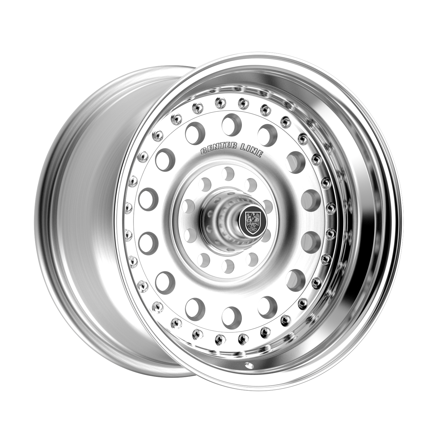 Center Line Pro Stock Wheels – Brushed Center with Polished Step Lip | 15x10, 15x7, 15x8