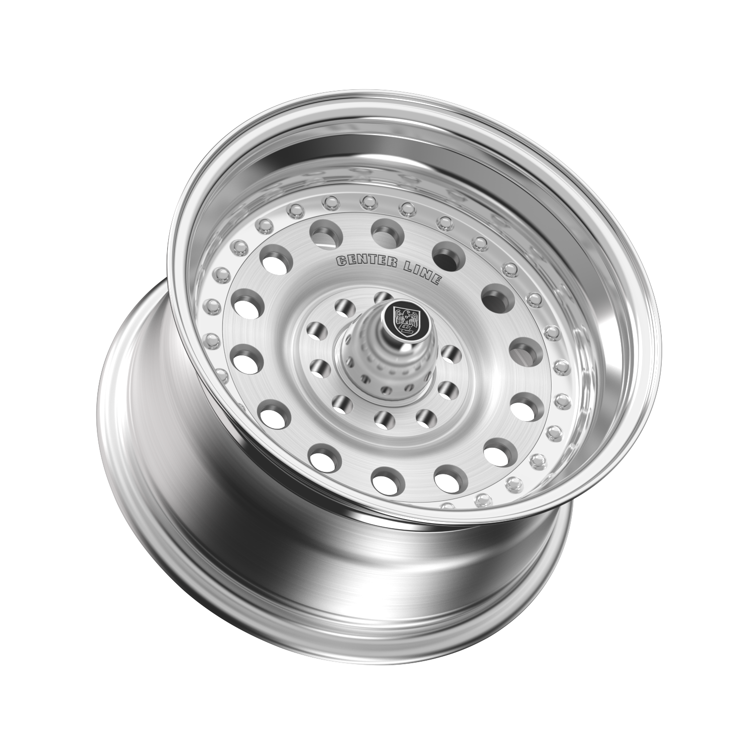 Center Line Pro Stock Wheels – Brushed Center with Polished Step Lip | 15x10, 15x7, 15x8