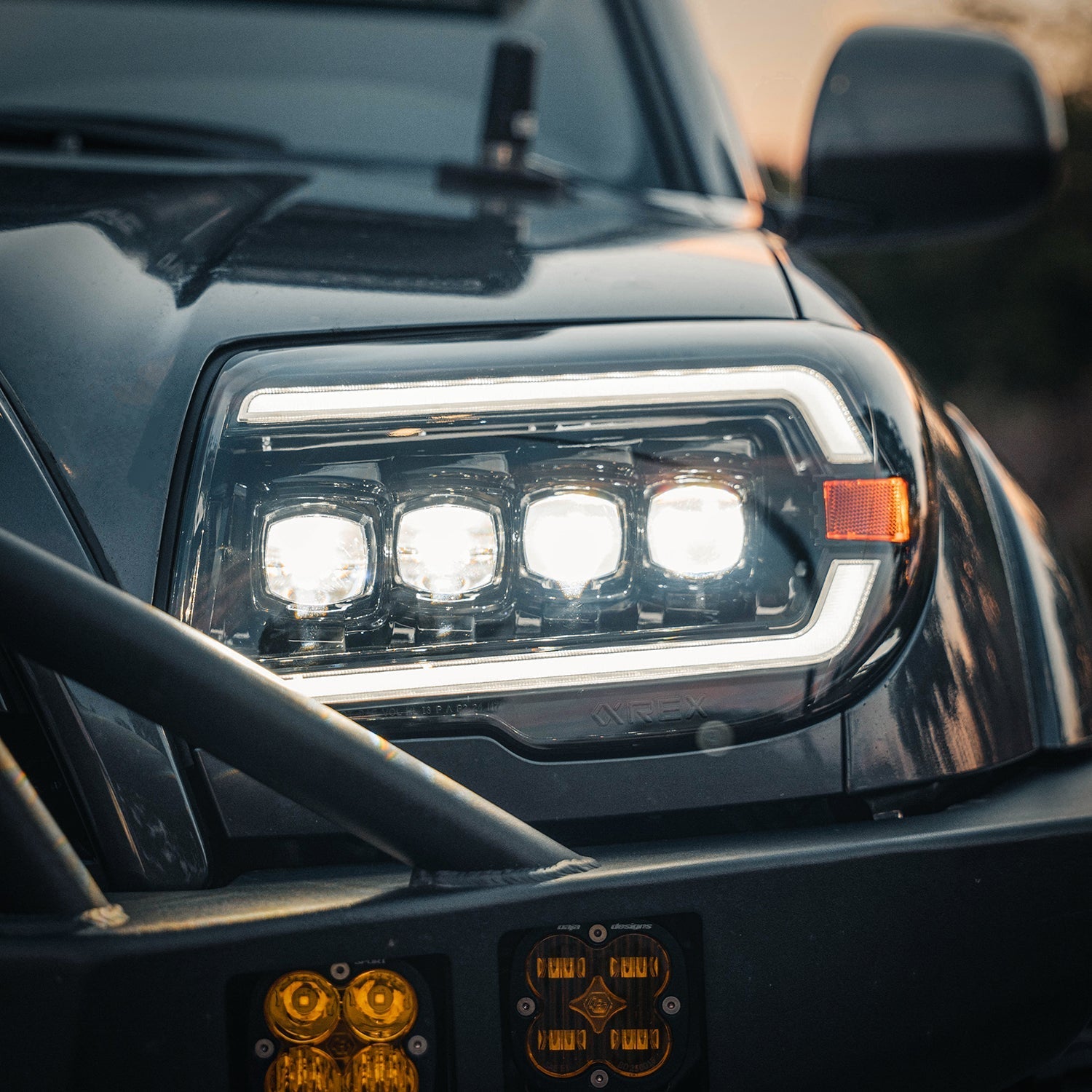03-09 Toyota 4Runner NOVA-Series LED Projector Headlights Alpha-Black | AlphaRex