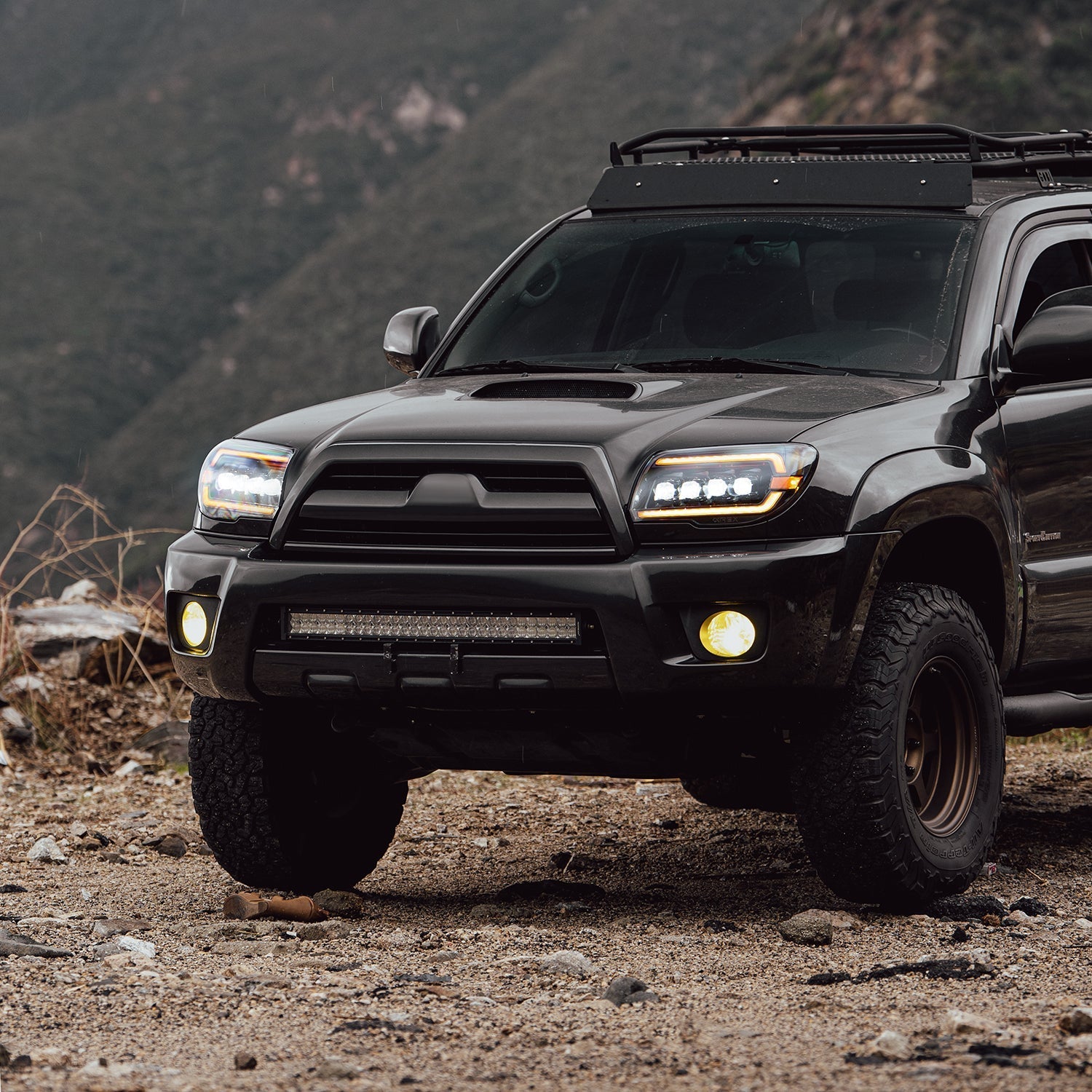03-09 Toyota 4Runner NOVA-Series LED Projector Headlights Alpha-Black | AlphaRex