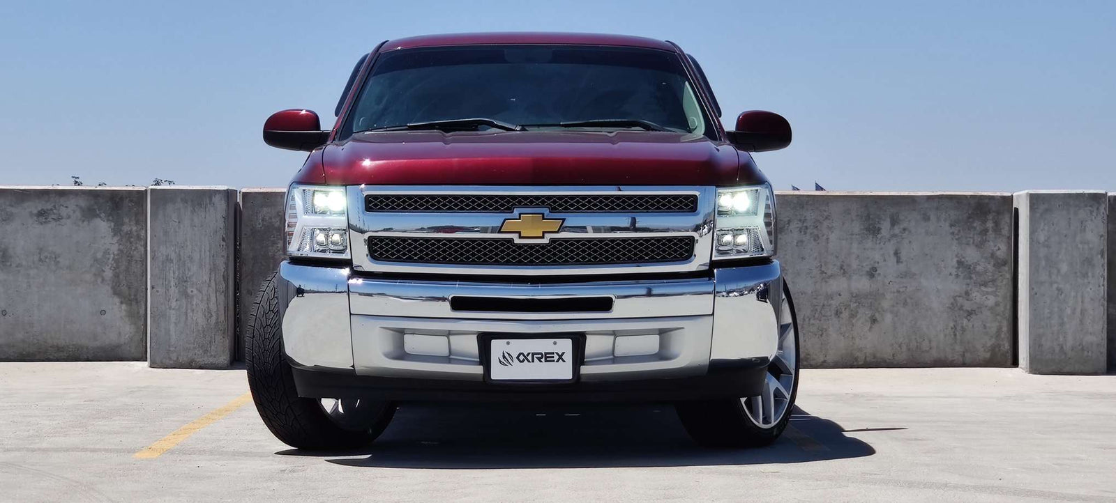 07-13 Chevrolet Silverado NOVA-Series LED Projector Headlights Chrome | AlphaRex